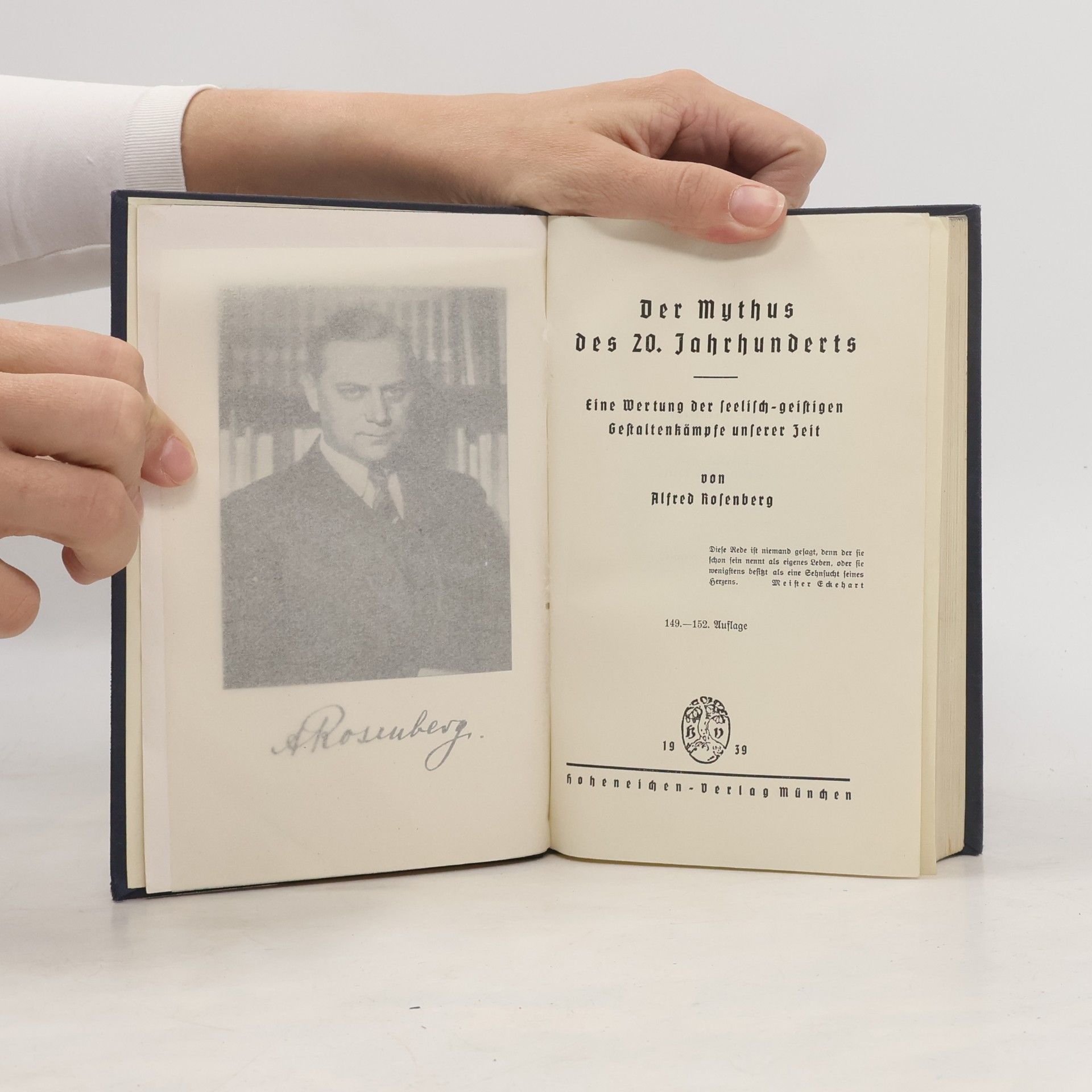 Alfred Ernst Rosenberg Der Mythus des 20. Jahrhunderts