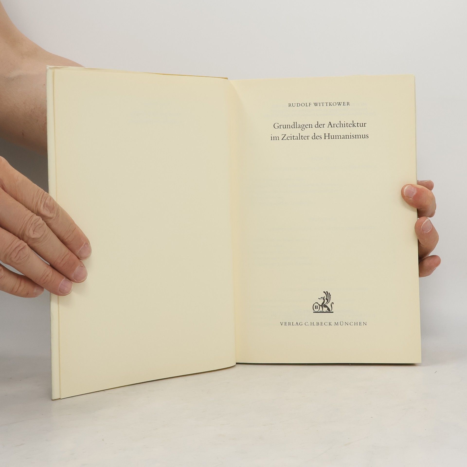 Rudolf Wittkower Grundlagen der Architektur im Zeitalter des Humanismus