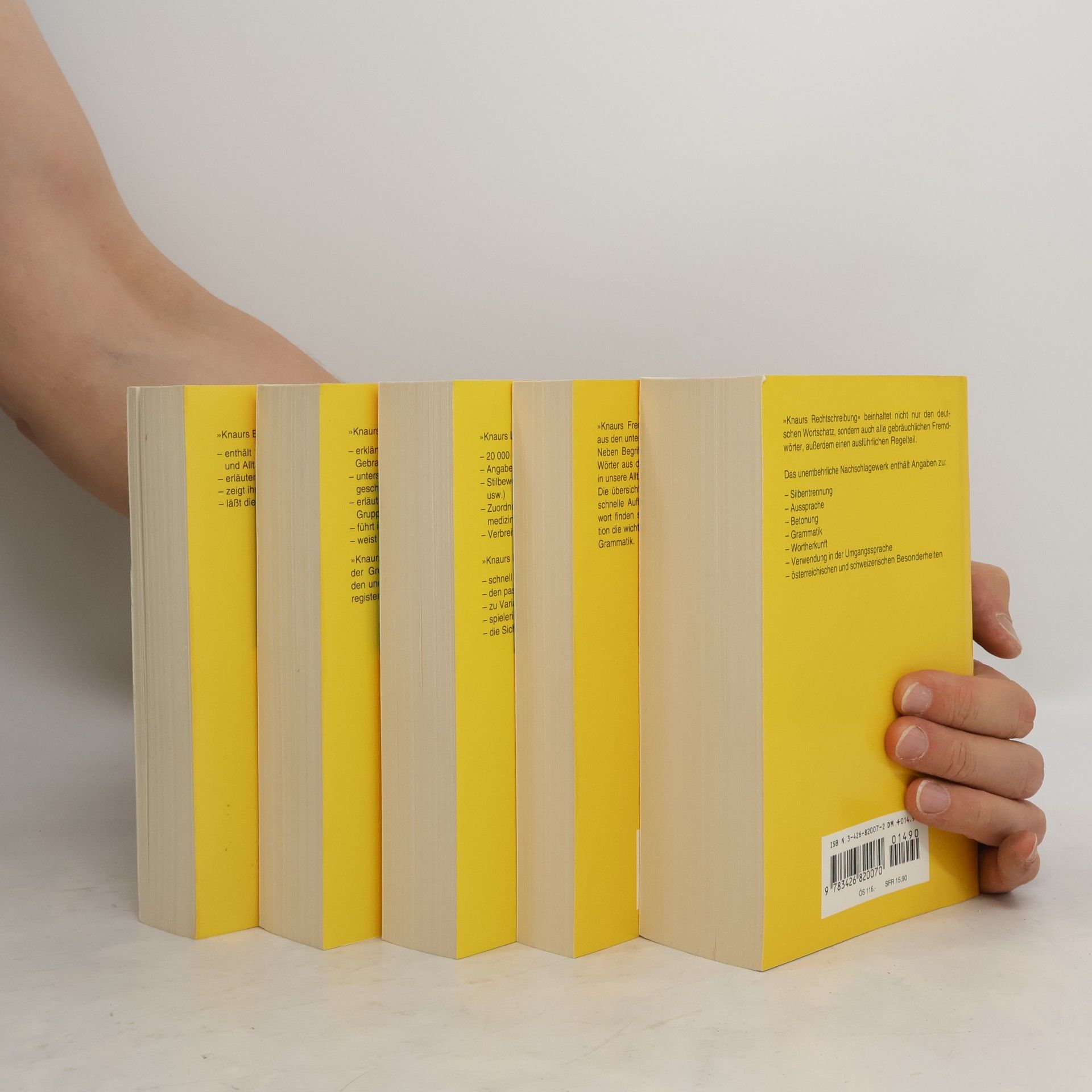 Autores varios Knaurs kompaktes Wissen über die deutsche Sprache in 5 Bänden