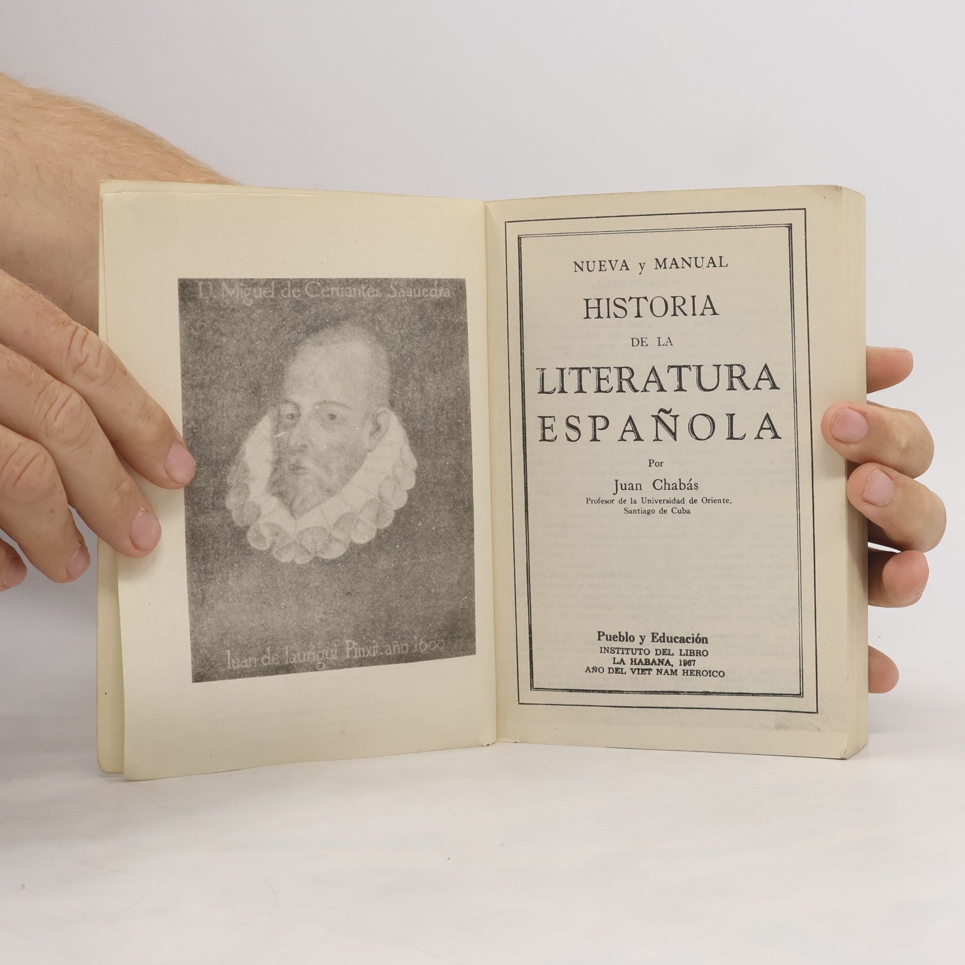 Juan Chabás Historia de la literatura espaňola