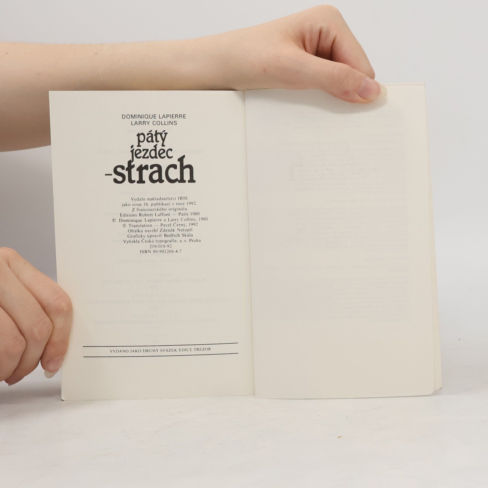 Dominique Lapierre Pátý jezdec - strach