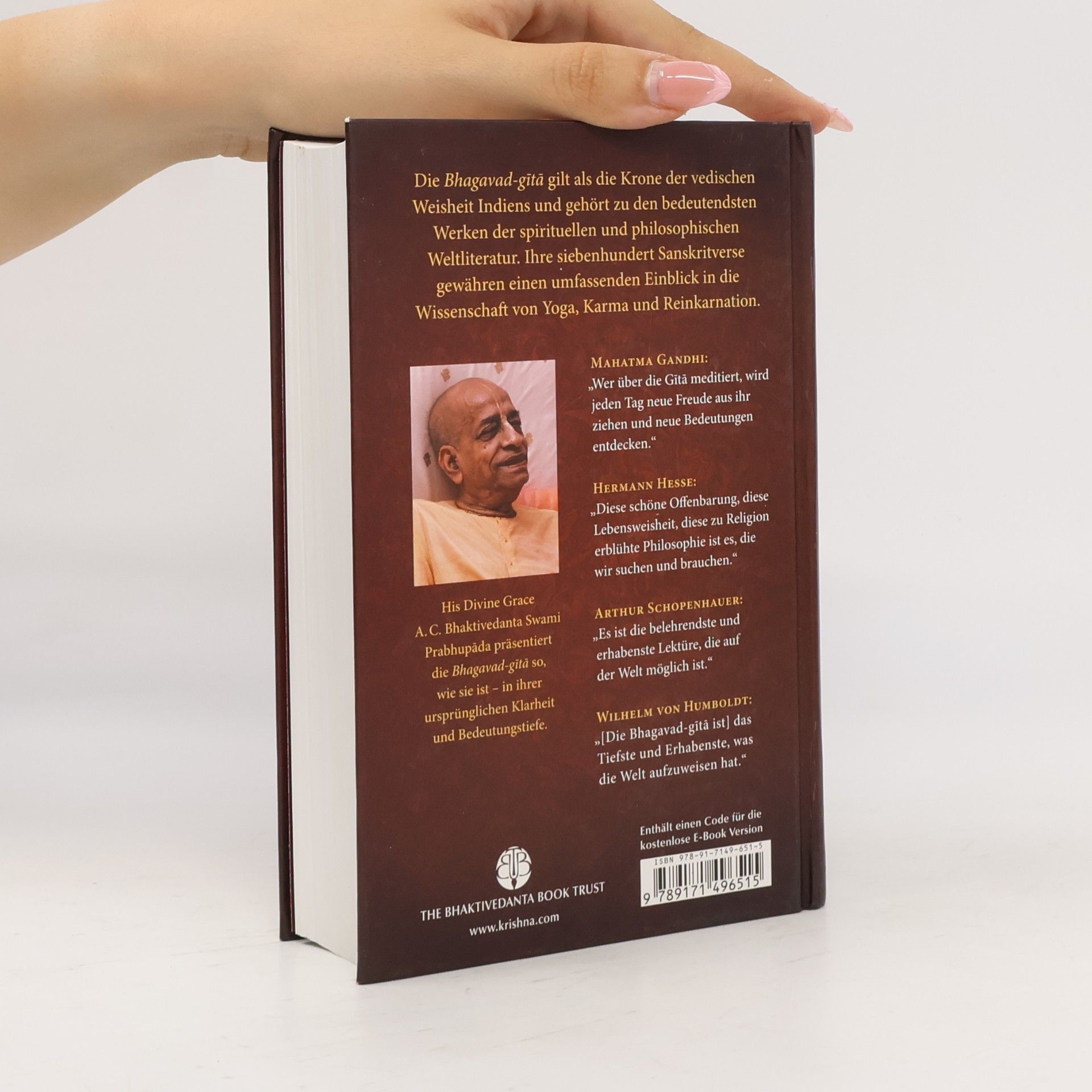 A. C. Bhaktivédánta Svámí Prabhupáda Bhagavad-gítá. Wie sie ist