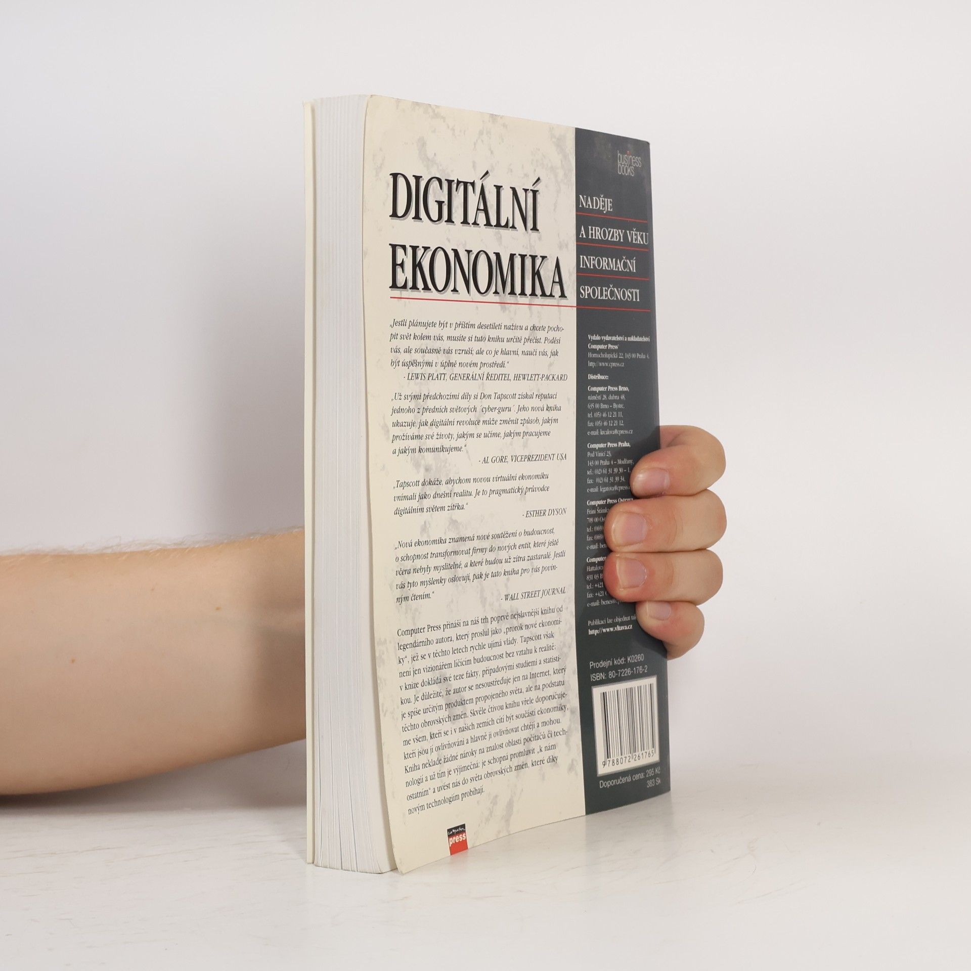 Don Tapscott Digitální ekonomika. Naděje a hrozby věku informační společnosti