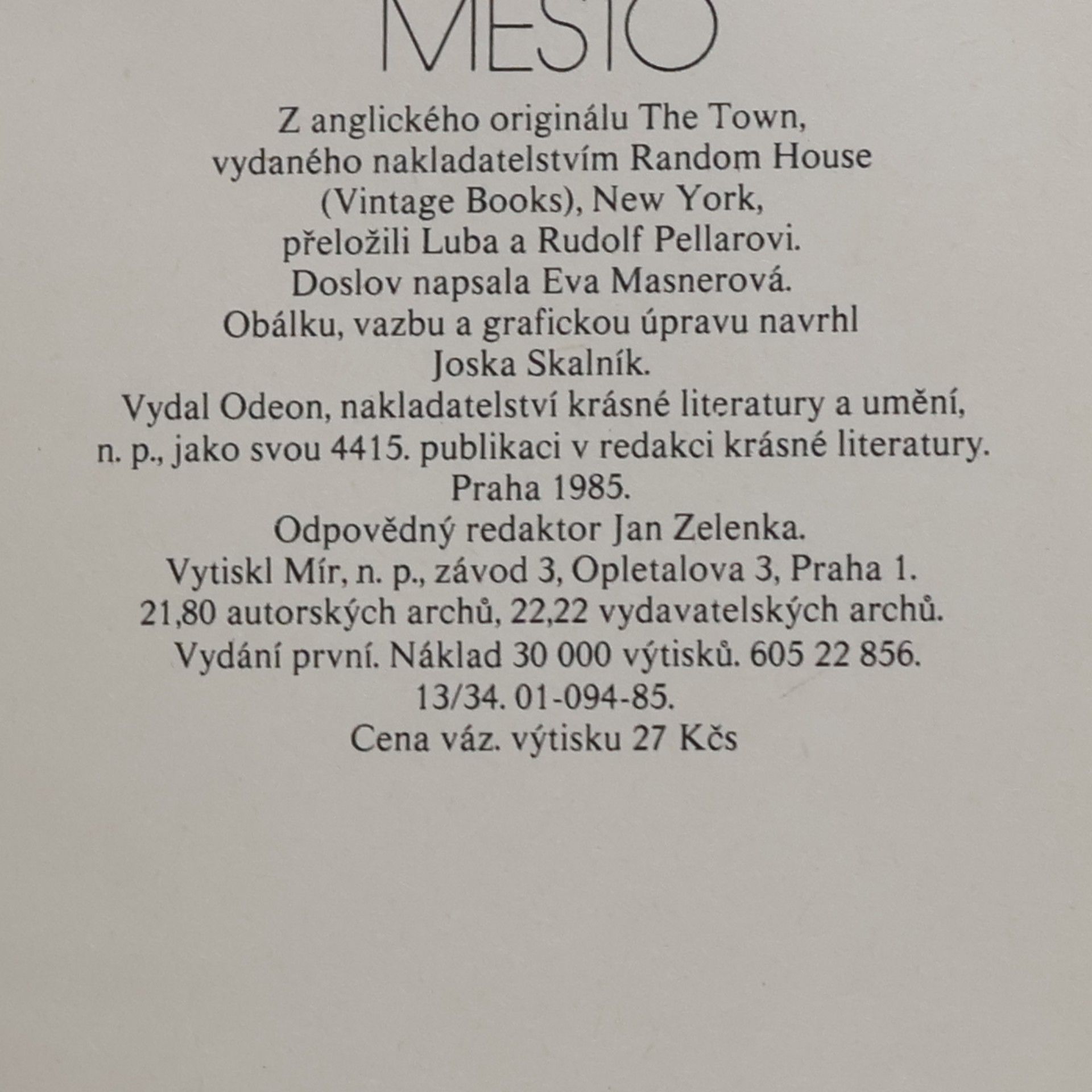 William Faulkner Město
