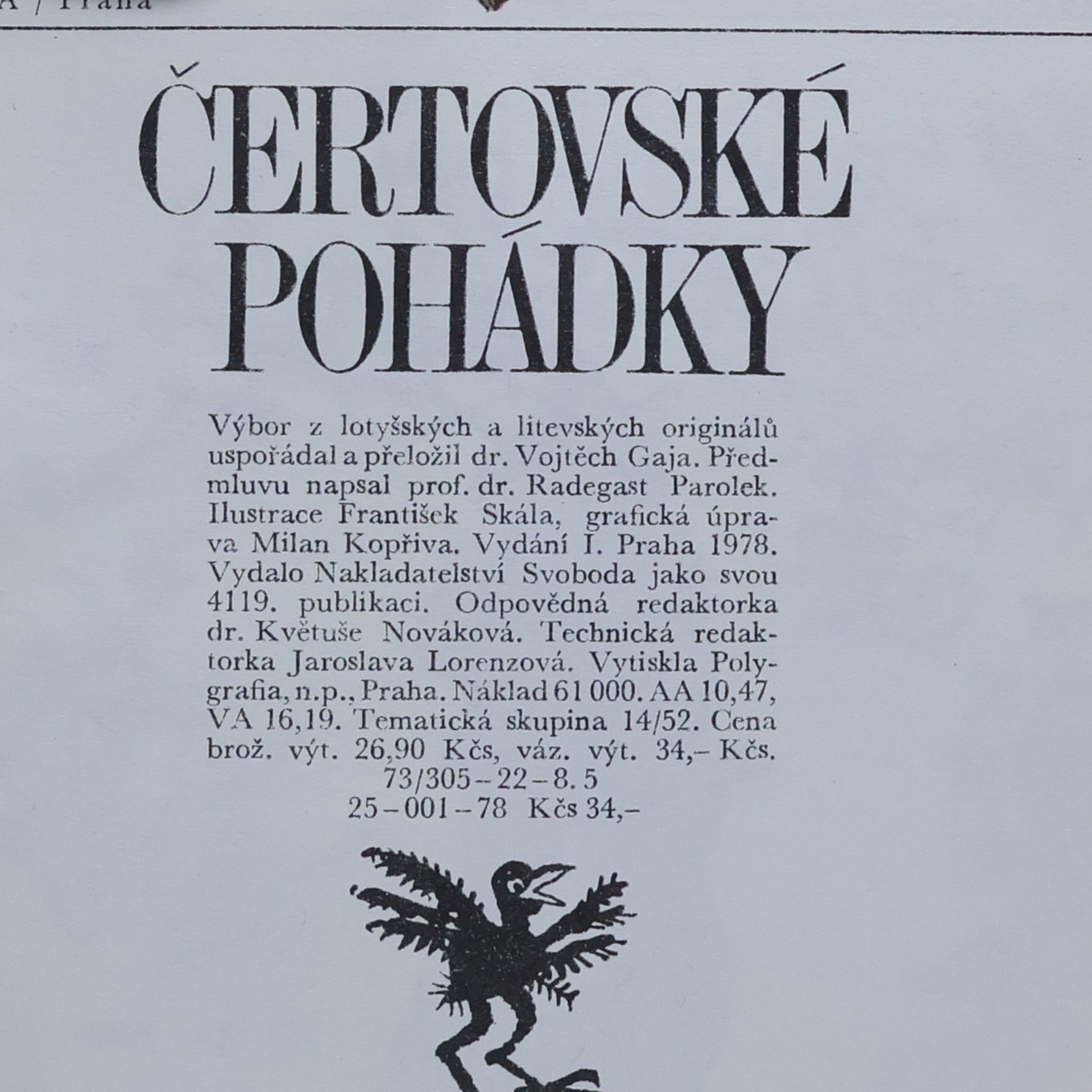 Vojtěch Gaja Čertovské pohádky