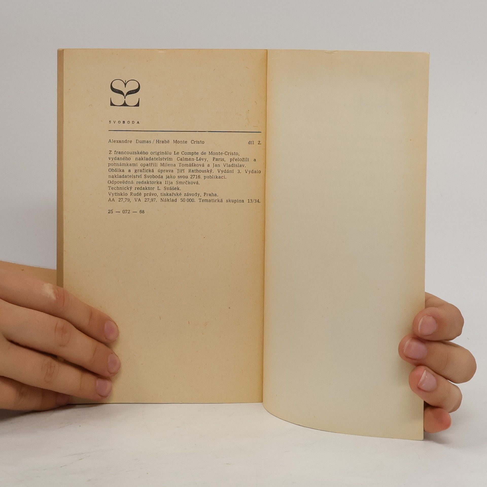 Alexandre Dumas starší Hrabě Monte Cristo II.