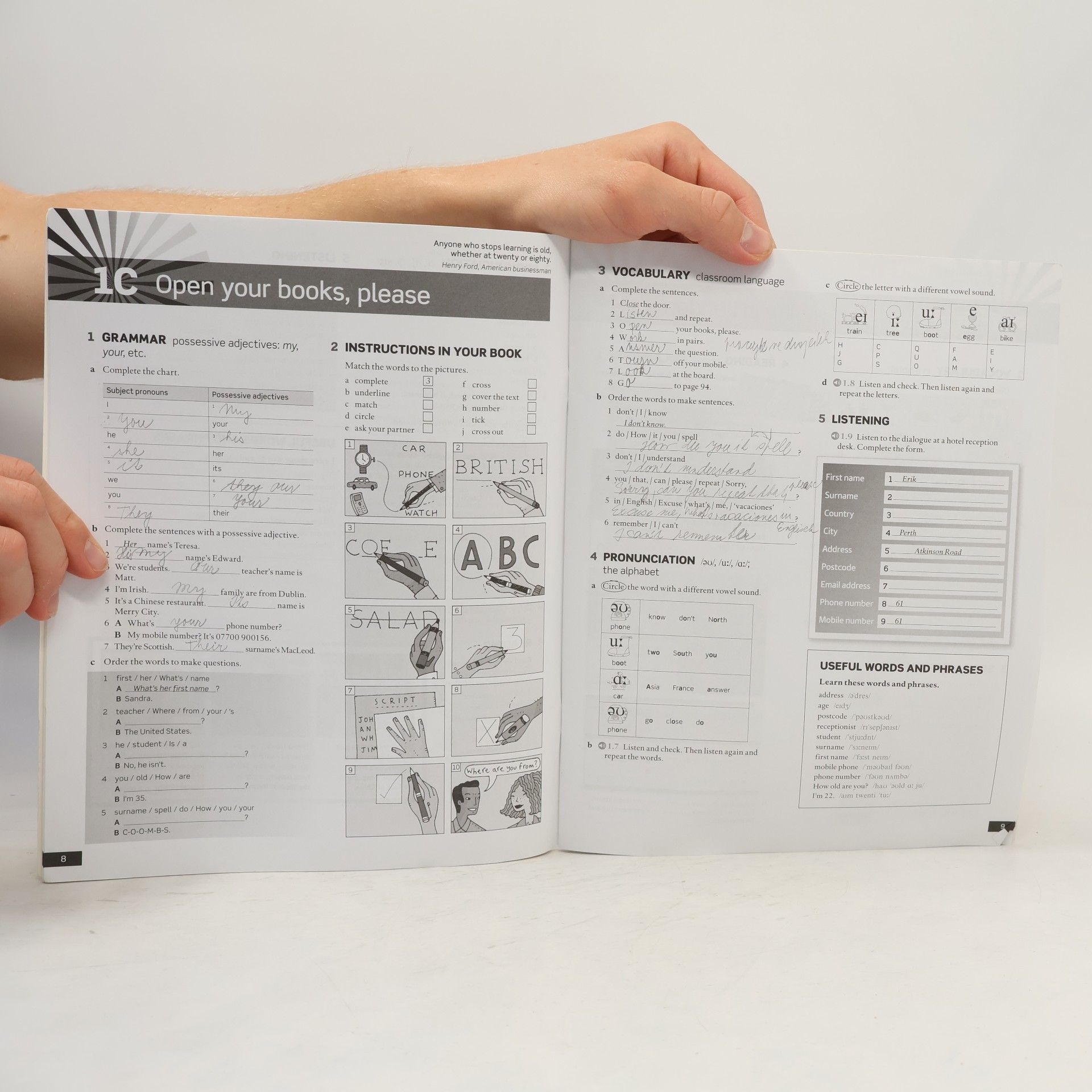 Jane Hudson English file. Elementary. Workbook with key