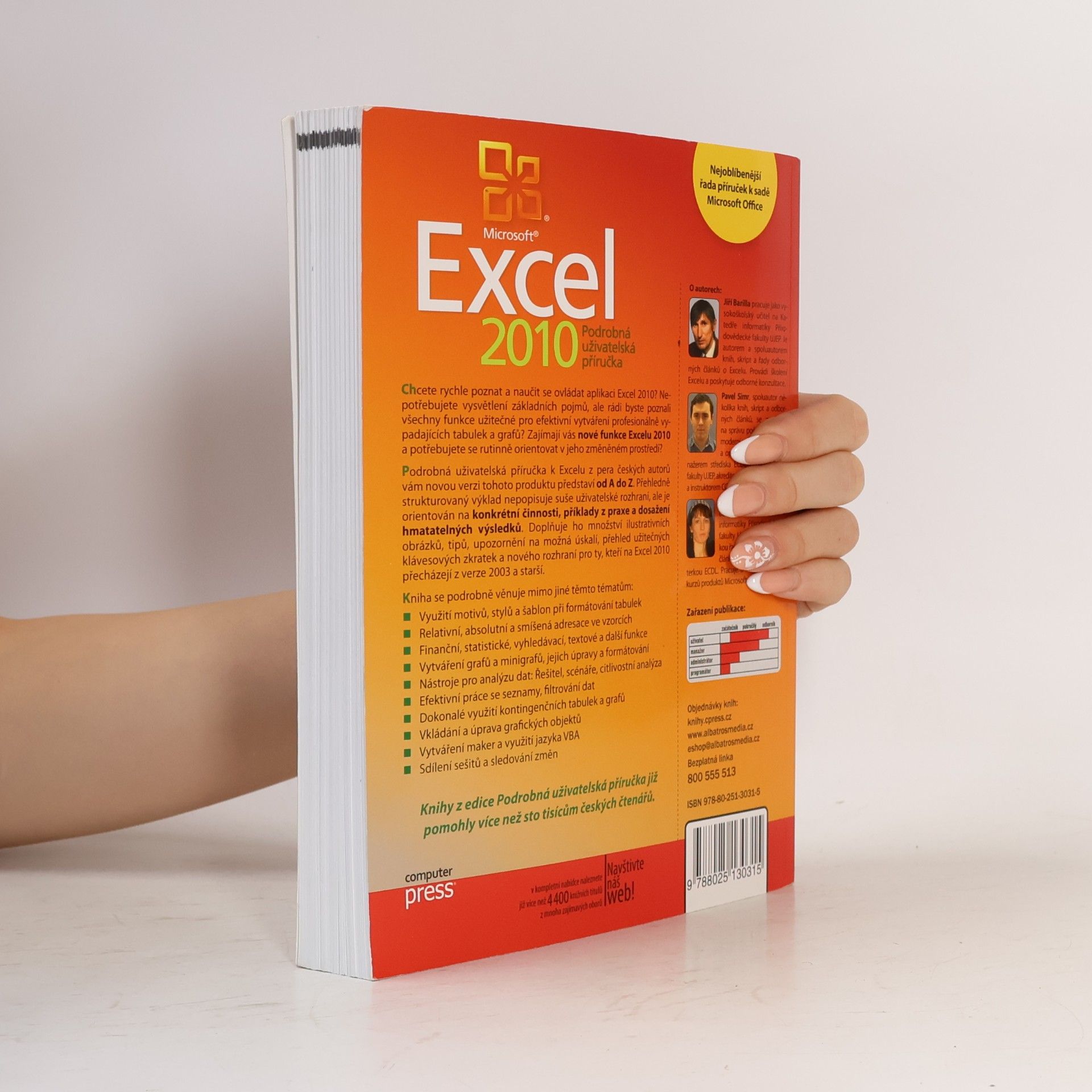 Jiří Barilla Microsoft Excel 2010 : podrobná uživatelská příručka