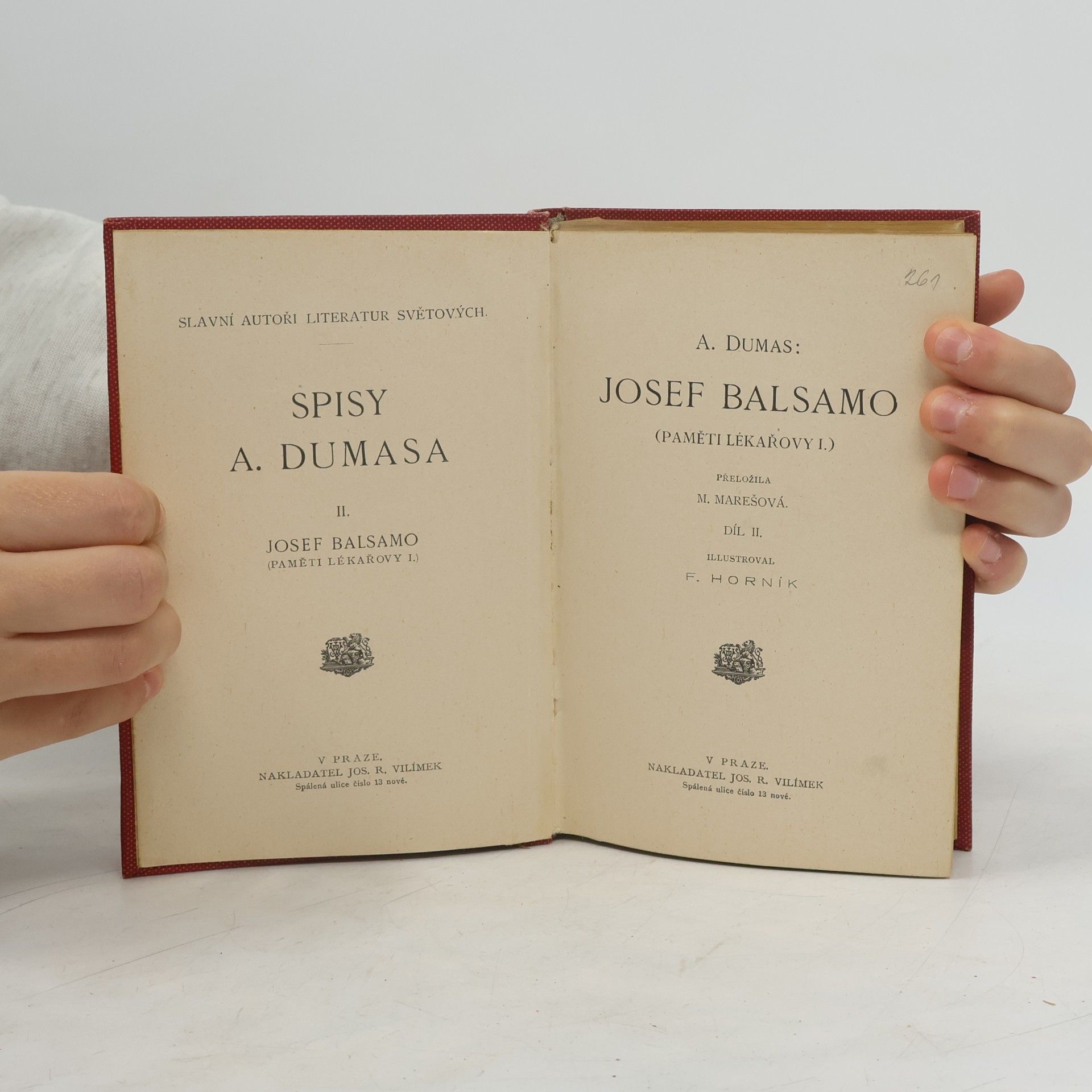 Alexandre Dumas der Jüngere Paměti lékařovy I. Josef Balsamo II.