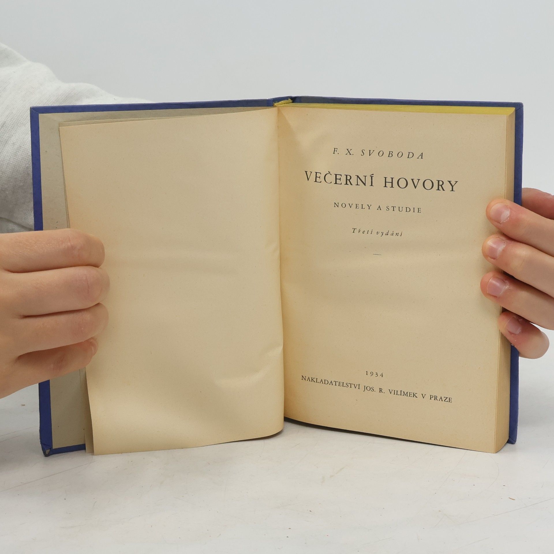 František Xaver Svoboda Večerní hovory : Novely a studie