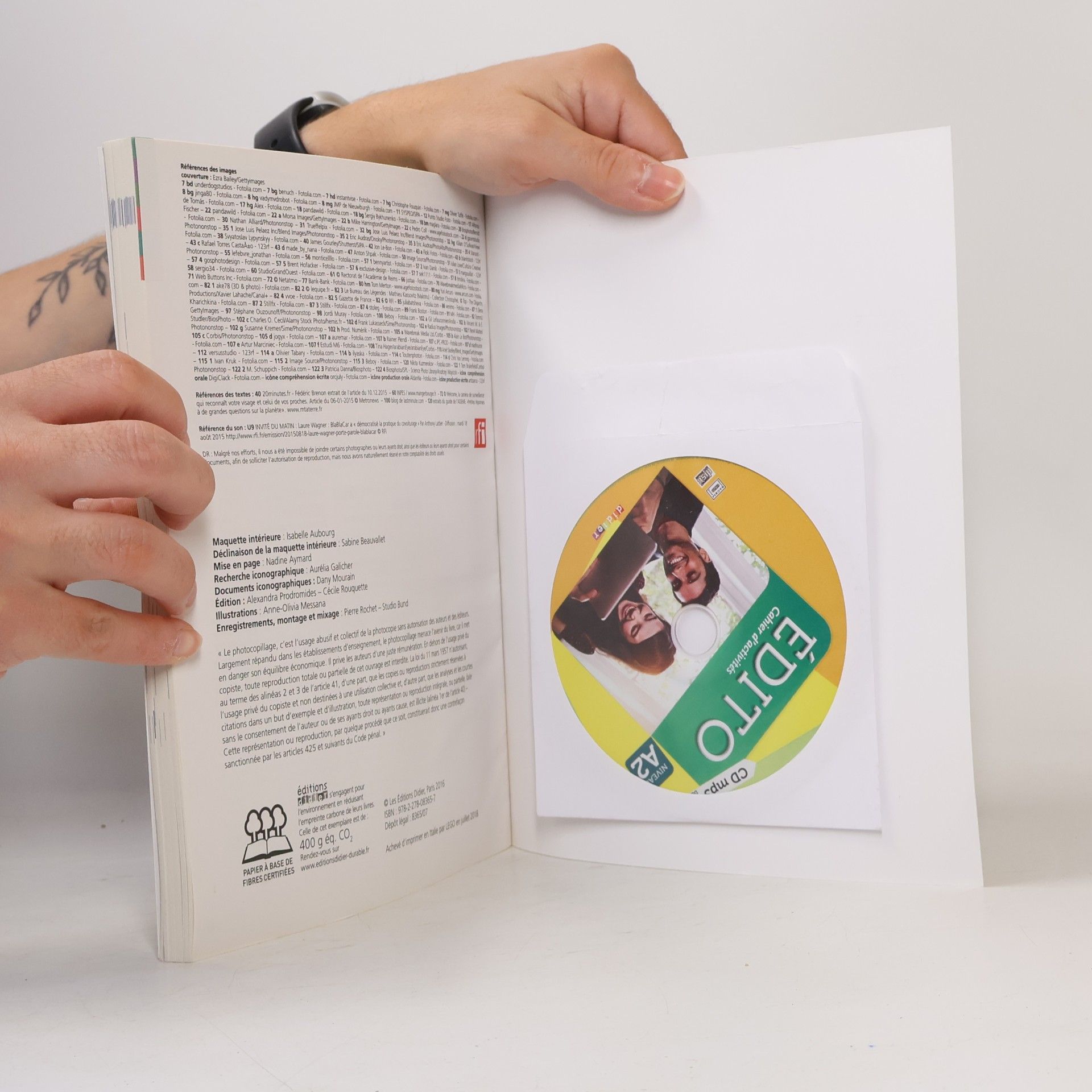 AA.VV. Édito : cahier d'activités : niveau A2
