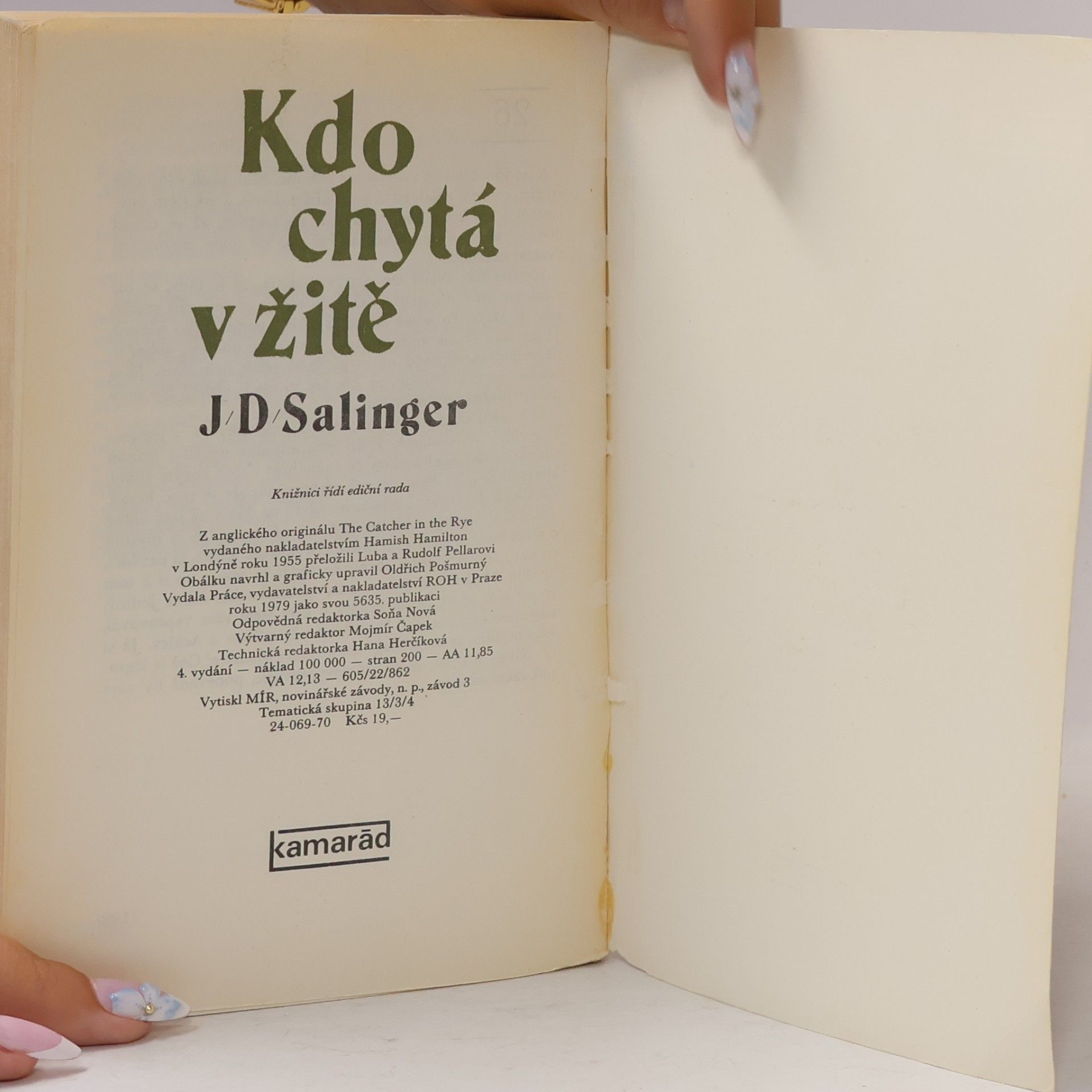 J. D. Salinger Kdo chytá v žitě