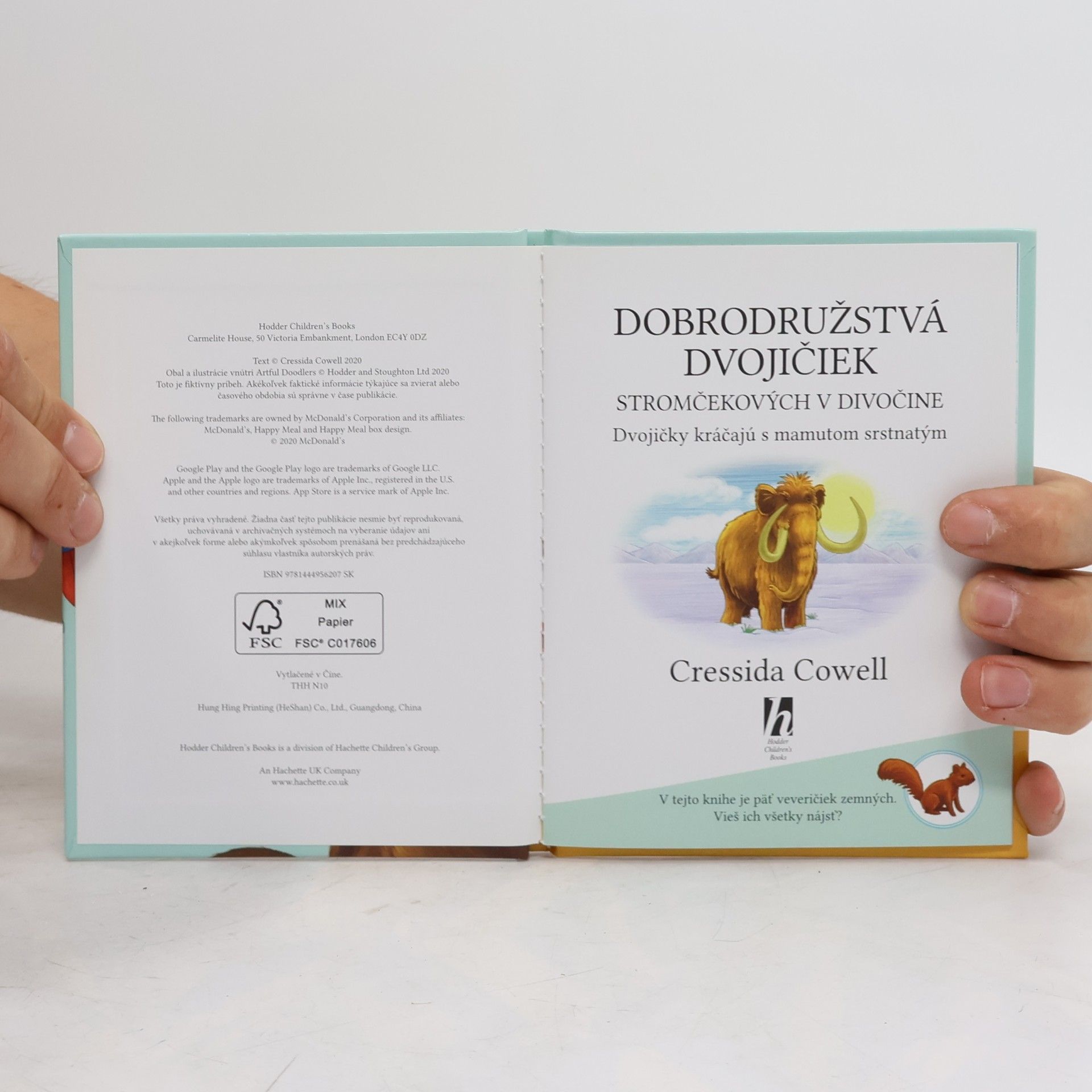 Cressida Cowell Stromovic dvojčata a jejich dobrodružství v divočině. Dvojčata putují s mamutem srstnatým