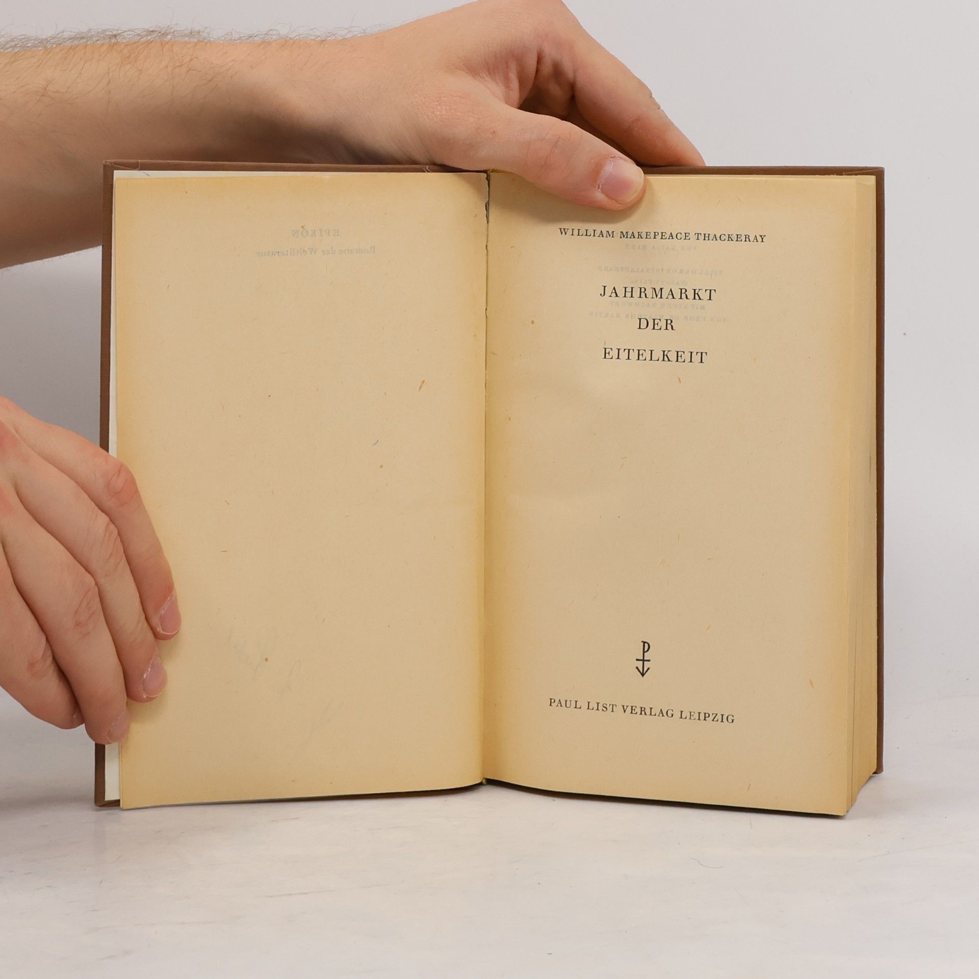 William Makepeace Thackeray Jahrmarkt der Eitelkeit