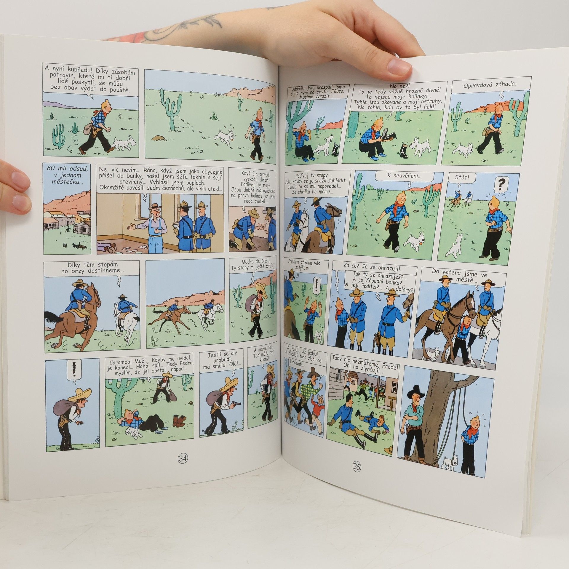 Hergé Tintin v Americe