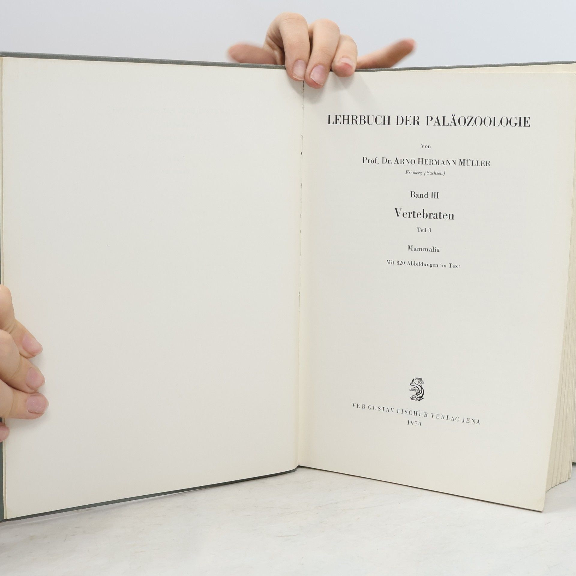 Arno Hermann Müller Lehrbuch der Paläozoologie. Band III