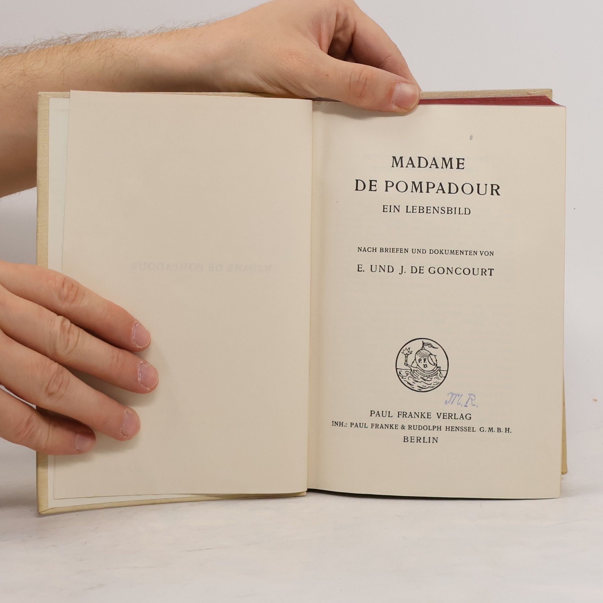Edmond de Goncourt Madame de Pompadour