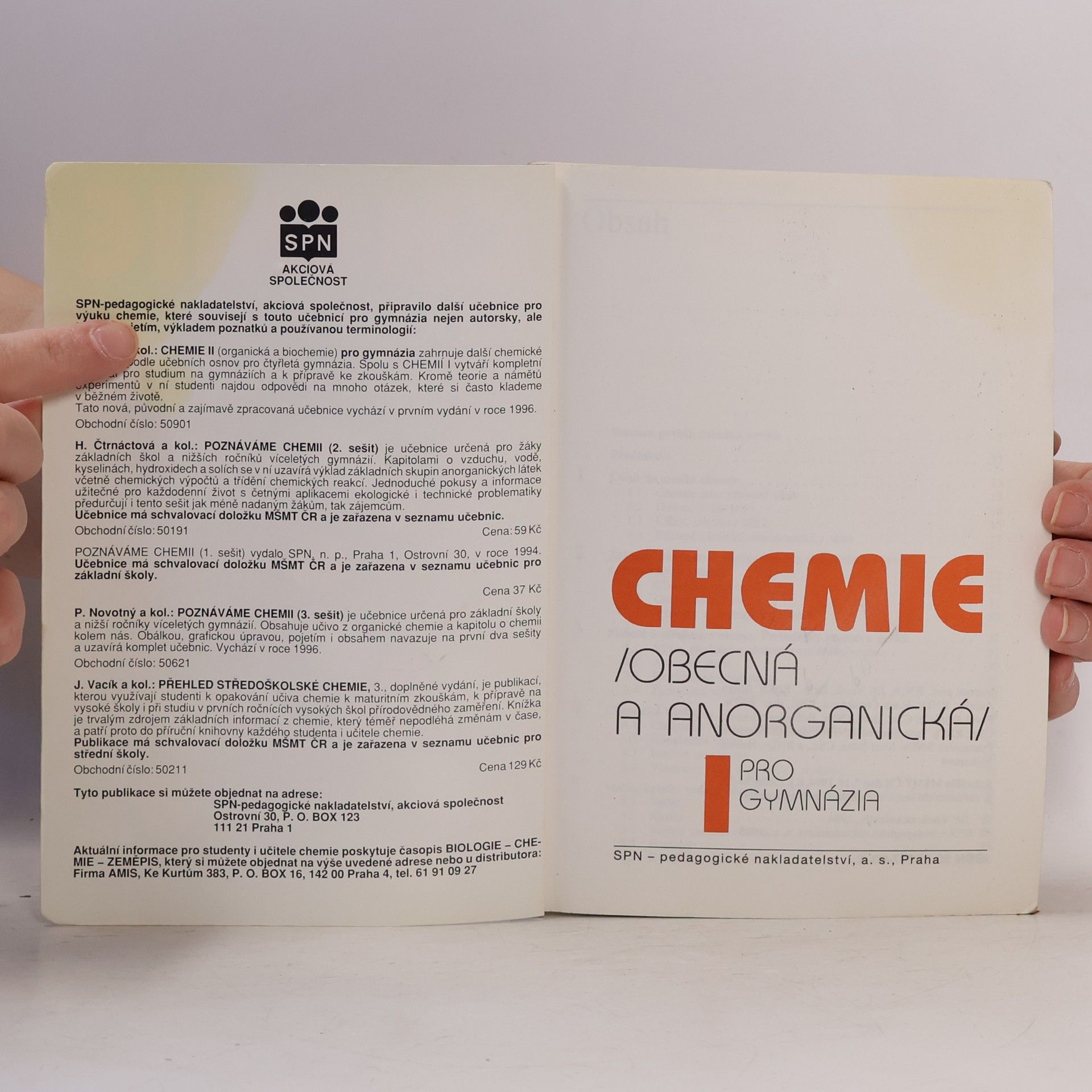 Kolektív autorov Chemie I. Obecná a anorganická pro gymnázia