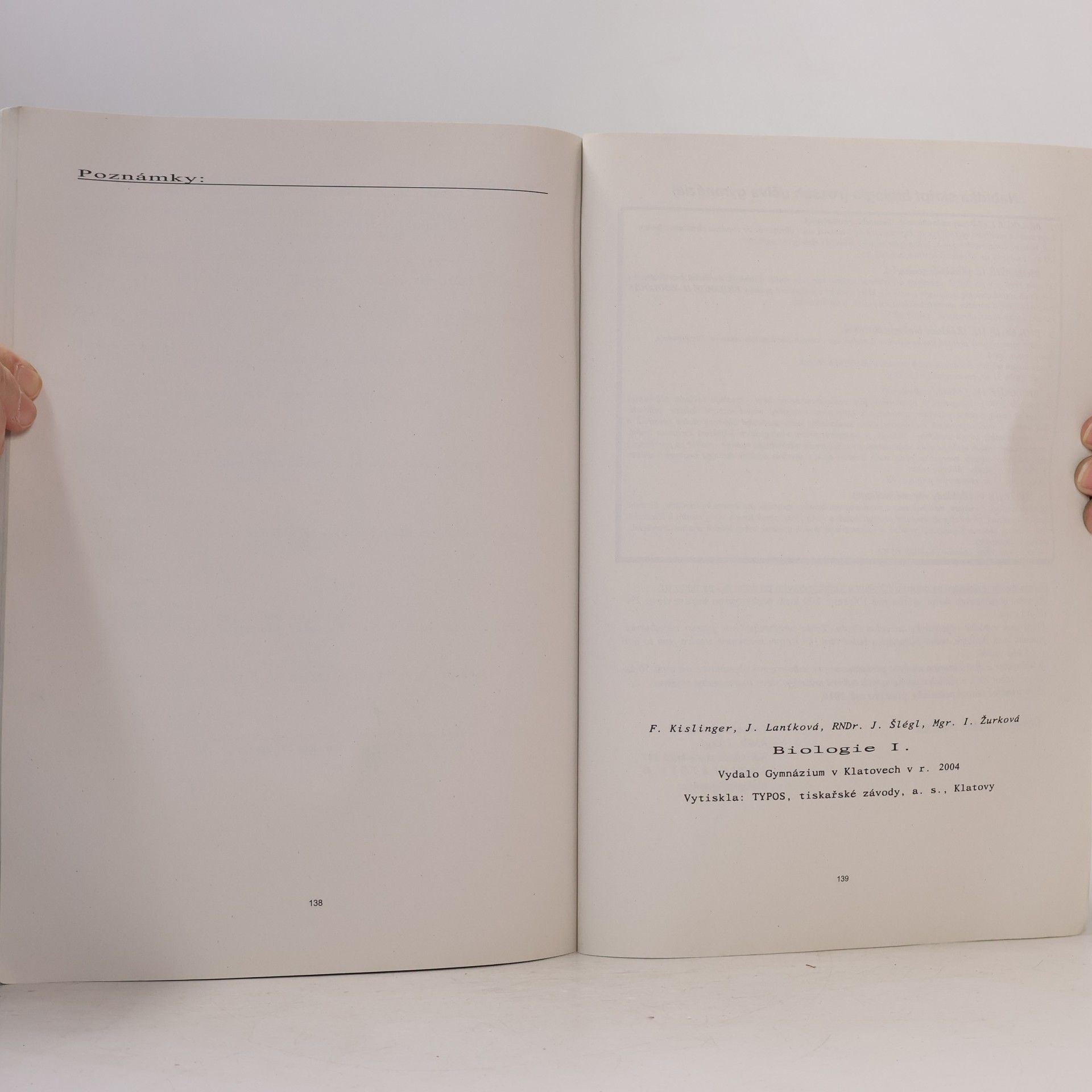 František Kislinger Biologie I : (základy mikrobiologie, botaniky a mykologie) : pracovní sešit