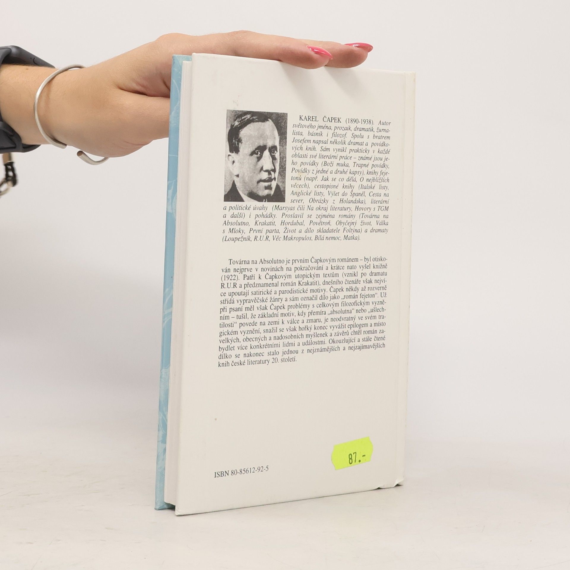 Karel Čapek Továrna na Absolutno