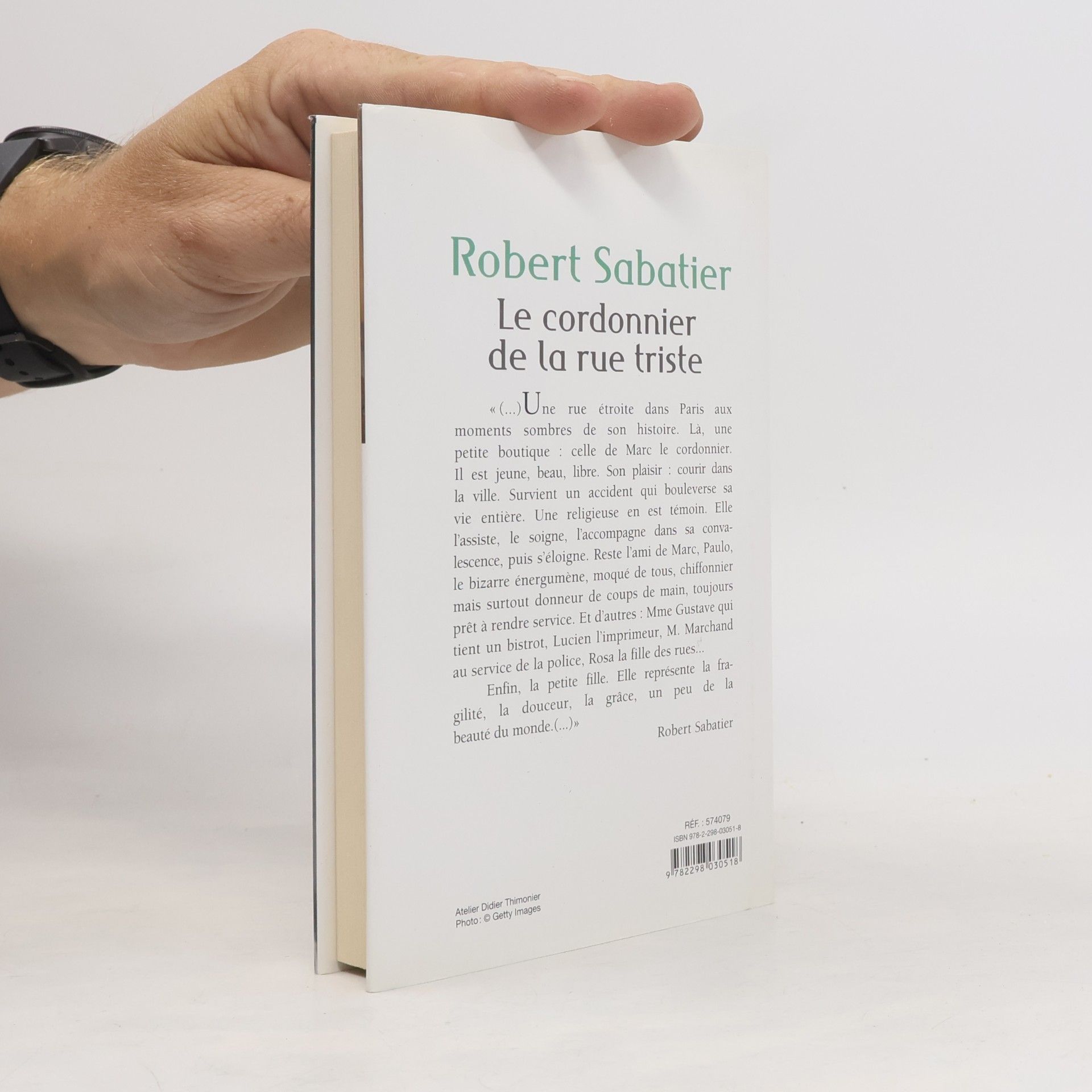 Robert Sabatier Le cordonnier de la rue triste