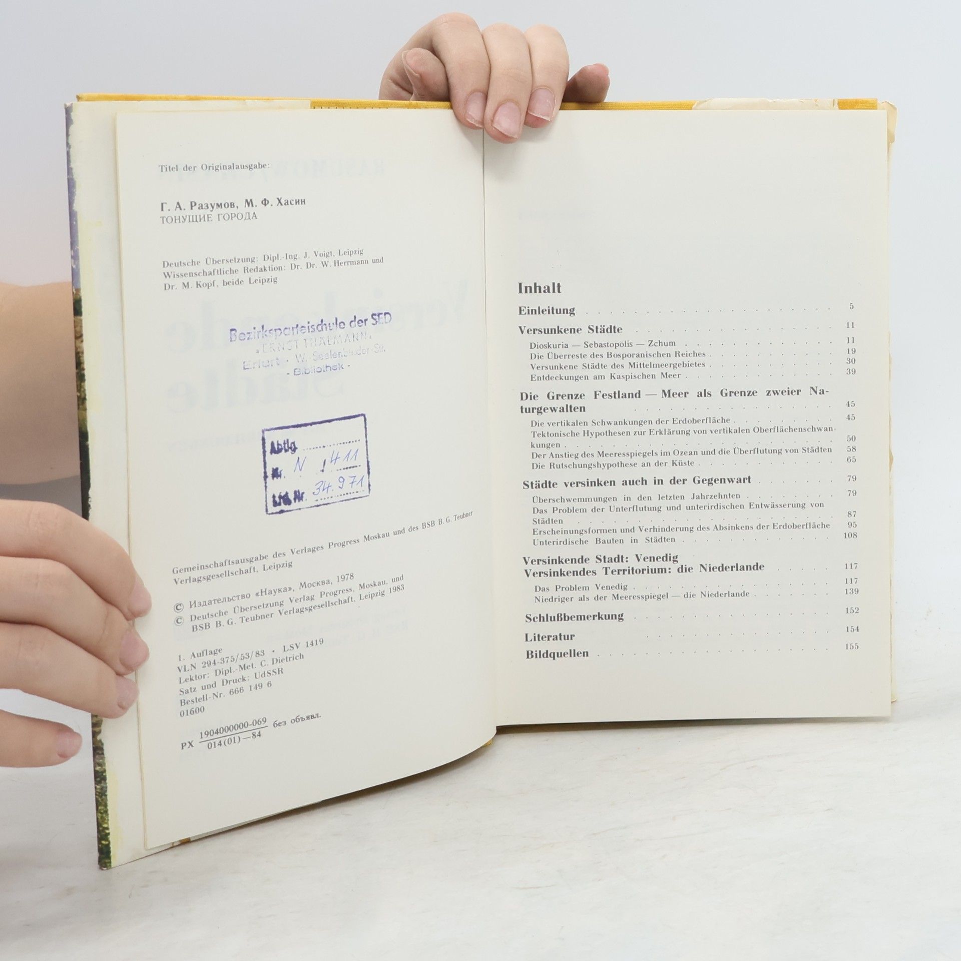 Autorenkollektiv Versinkende Städte