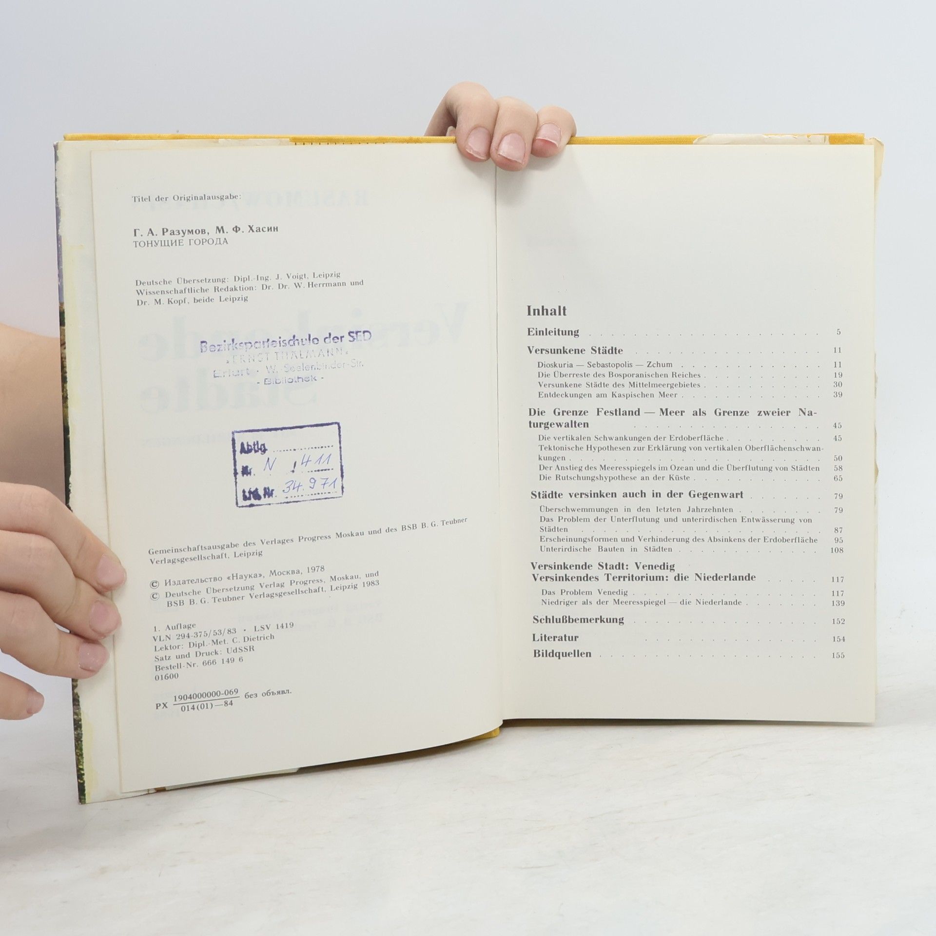 Autorenkollektiv Versinkende Städte