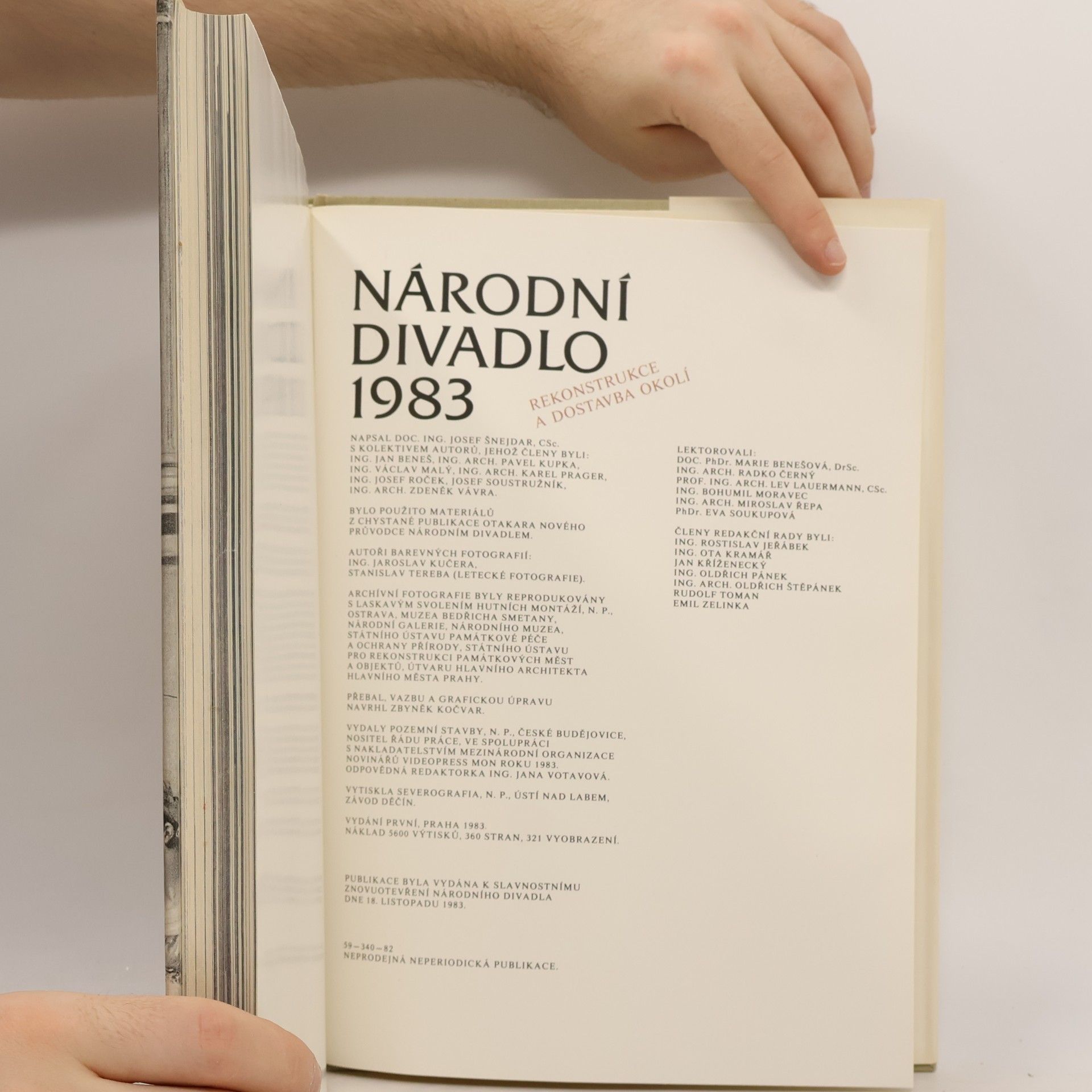 Josef Šnejdar Národní divadlo 1983