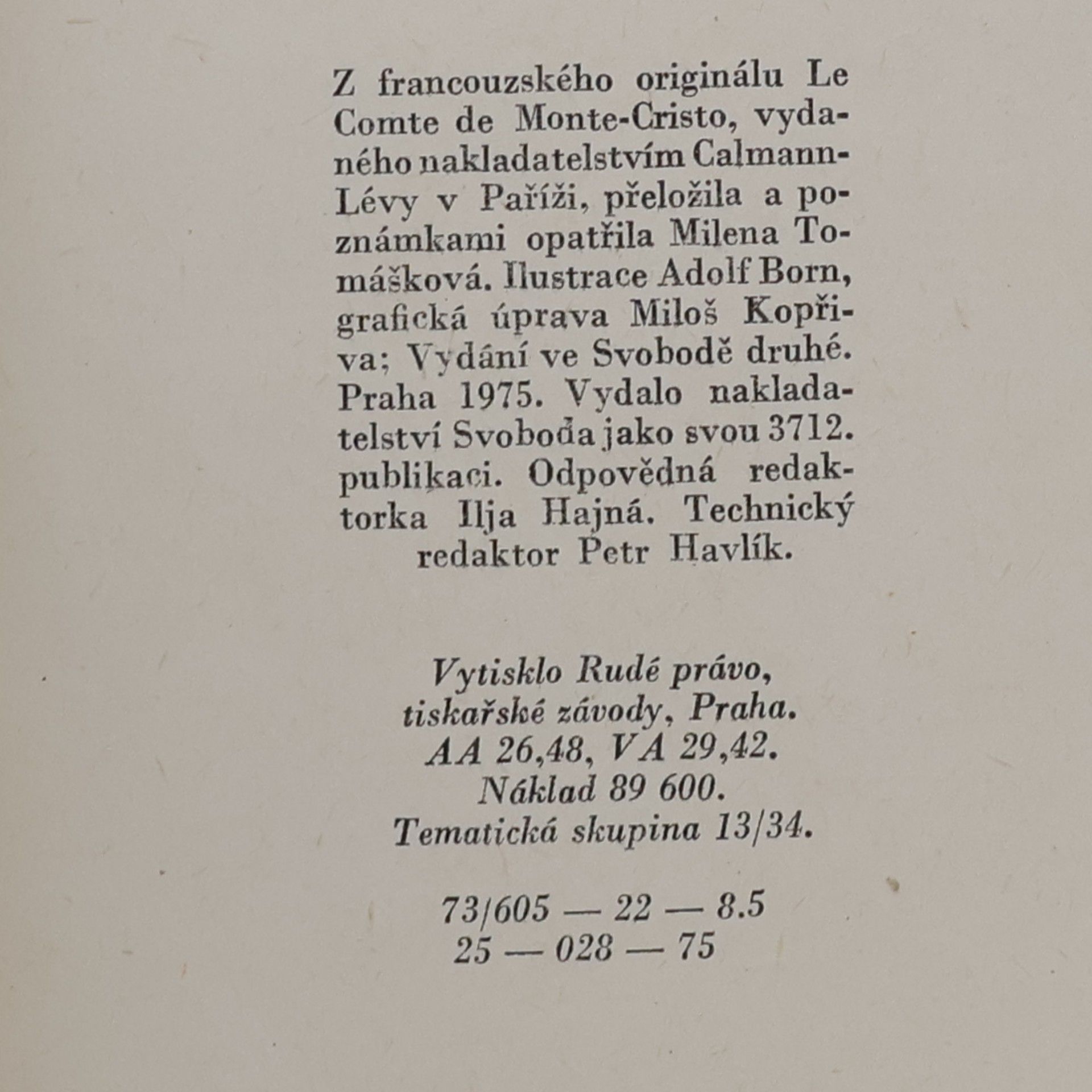 Alexandre Dumas starší Hrabě Monte Cristo 3-4