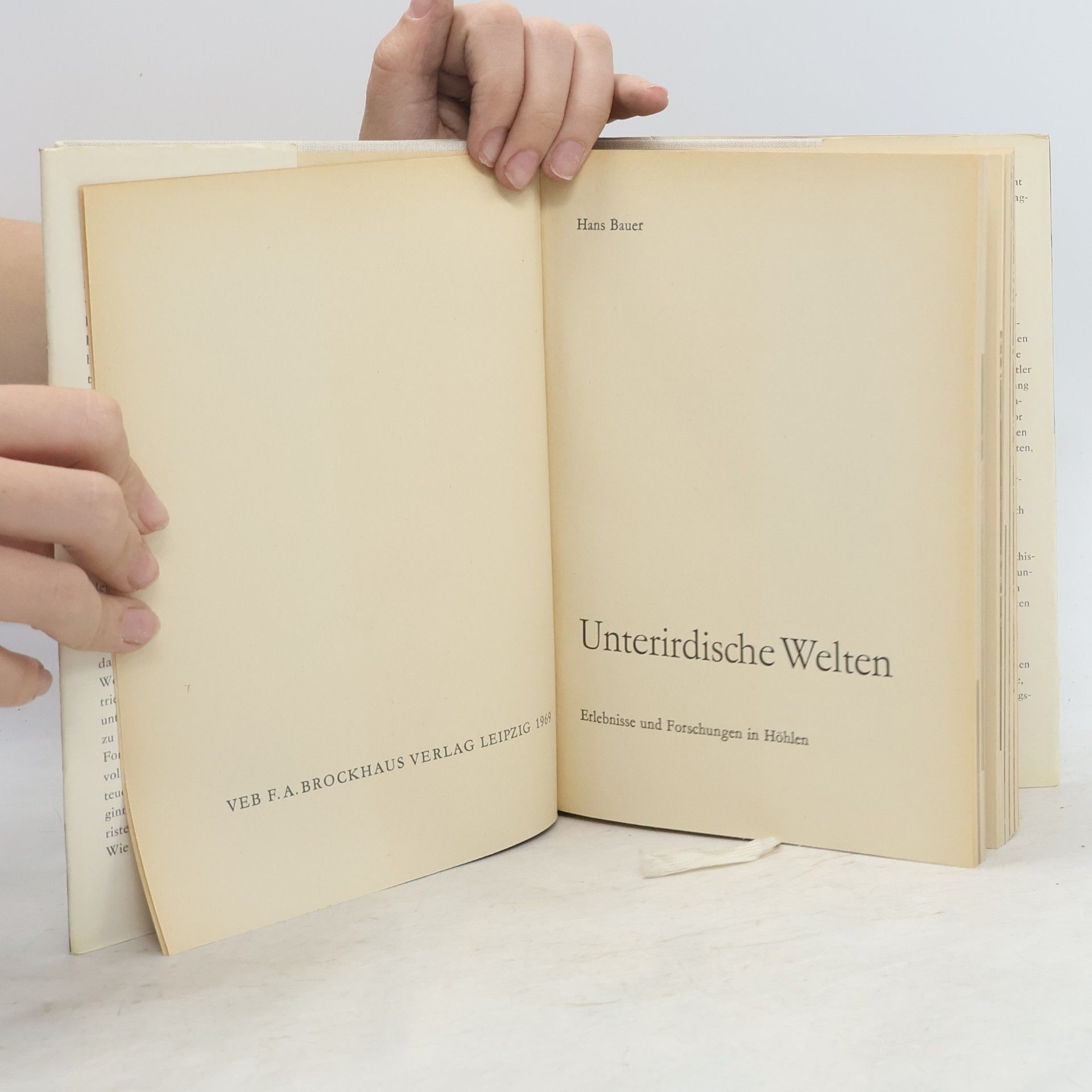 Hans Bauer Unterirdische Welten