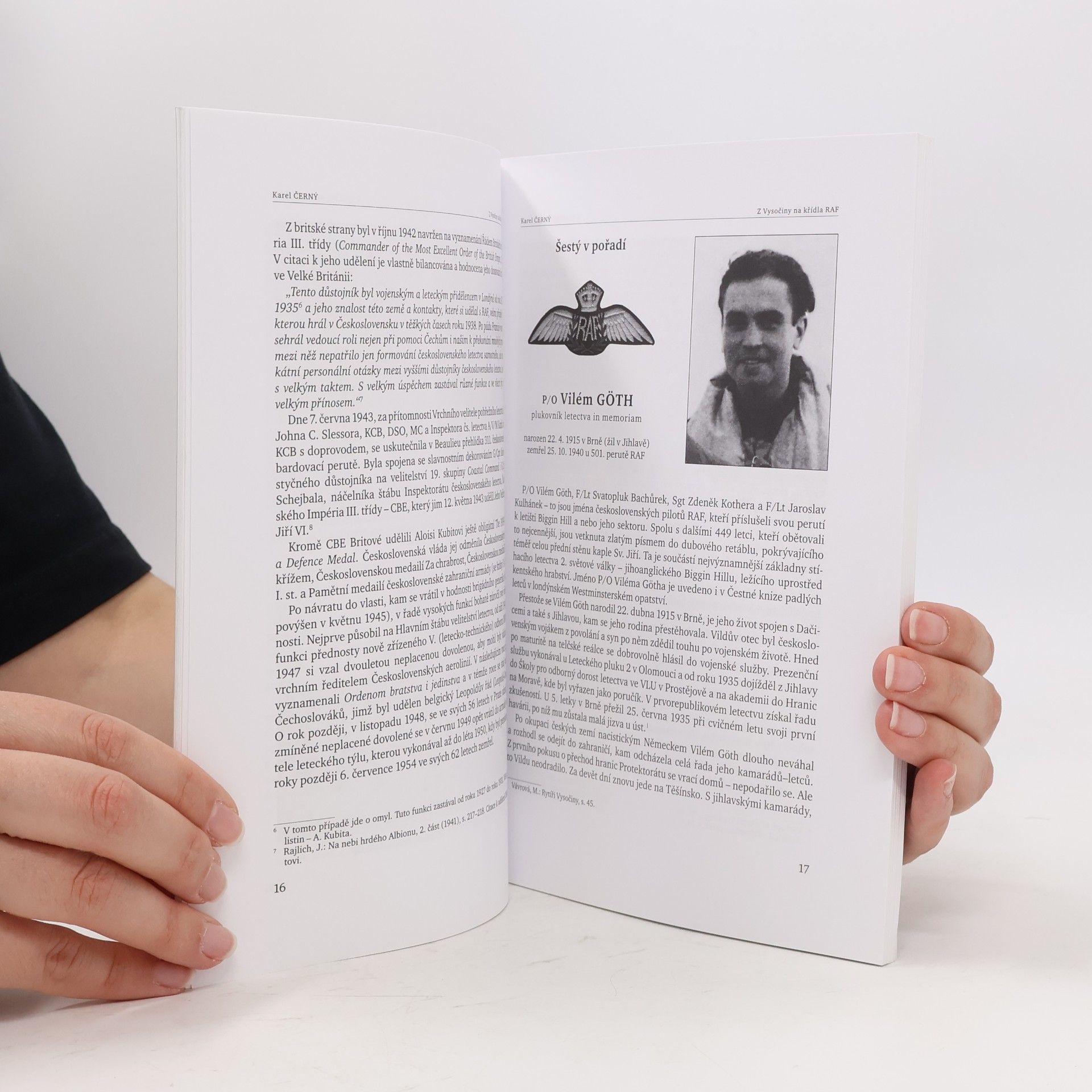 Karel Černý Z Vysočiny na křídla RAF