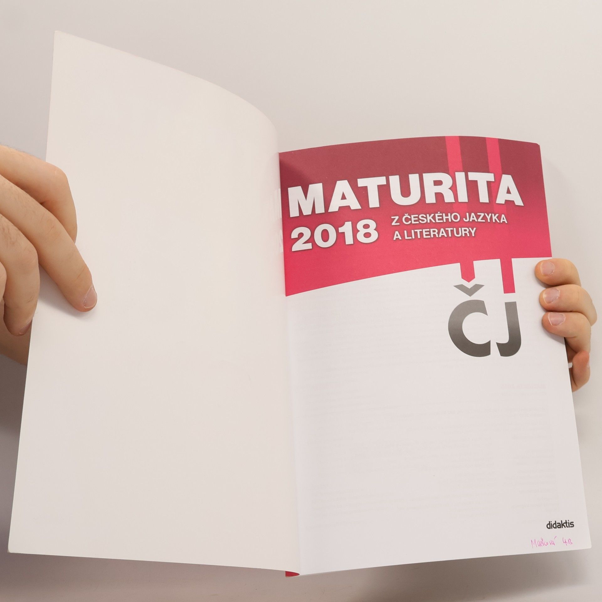 Petra Adámková Maturita 2018 z českého jazyka a literatury