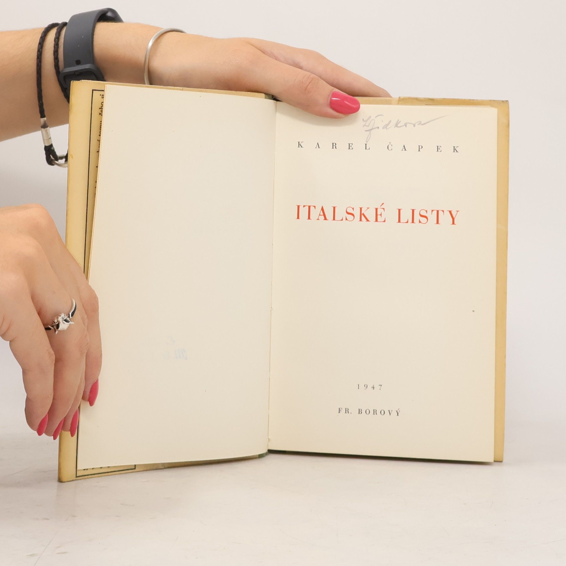 Karel Čapek Italské listy