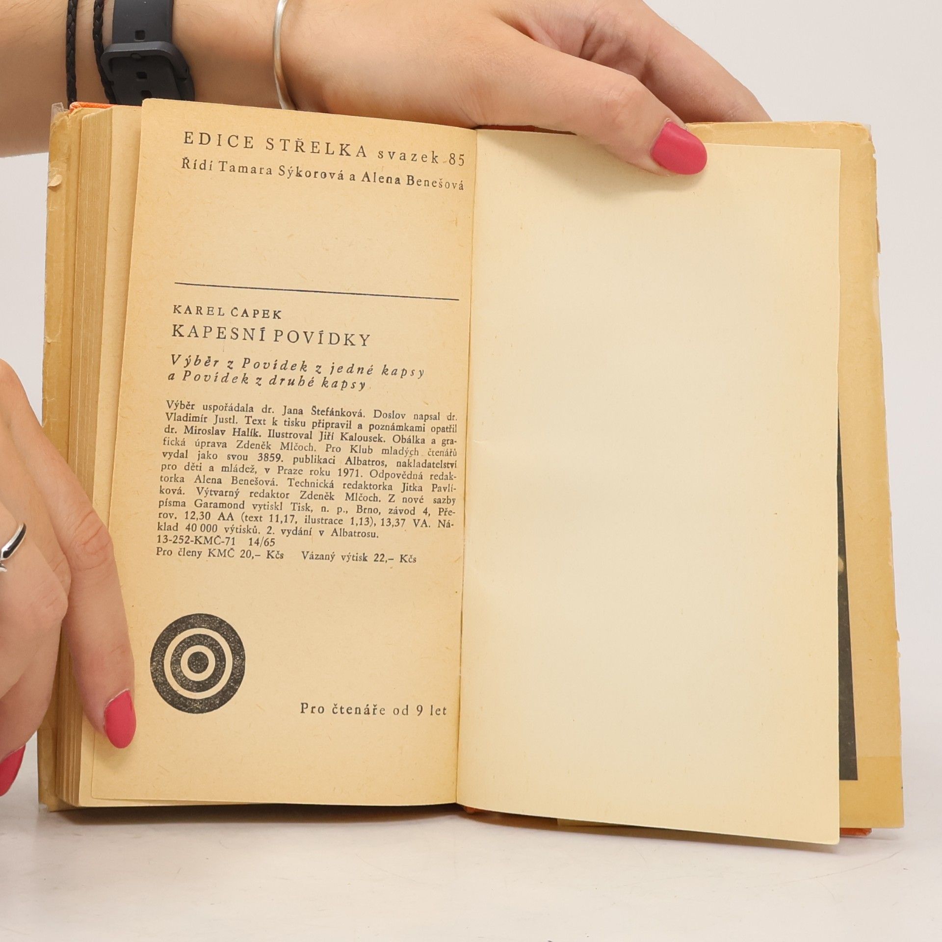 Karel Čapek Kapesní povídky. Výběr z Povídek z jedné a Povídek z druhé kapsy