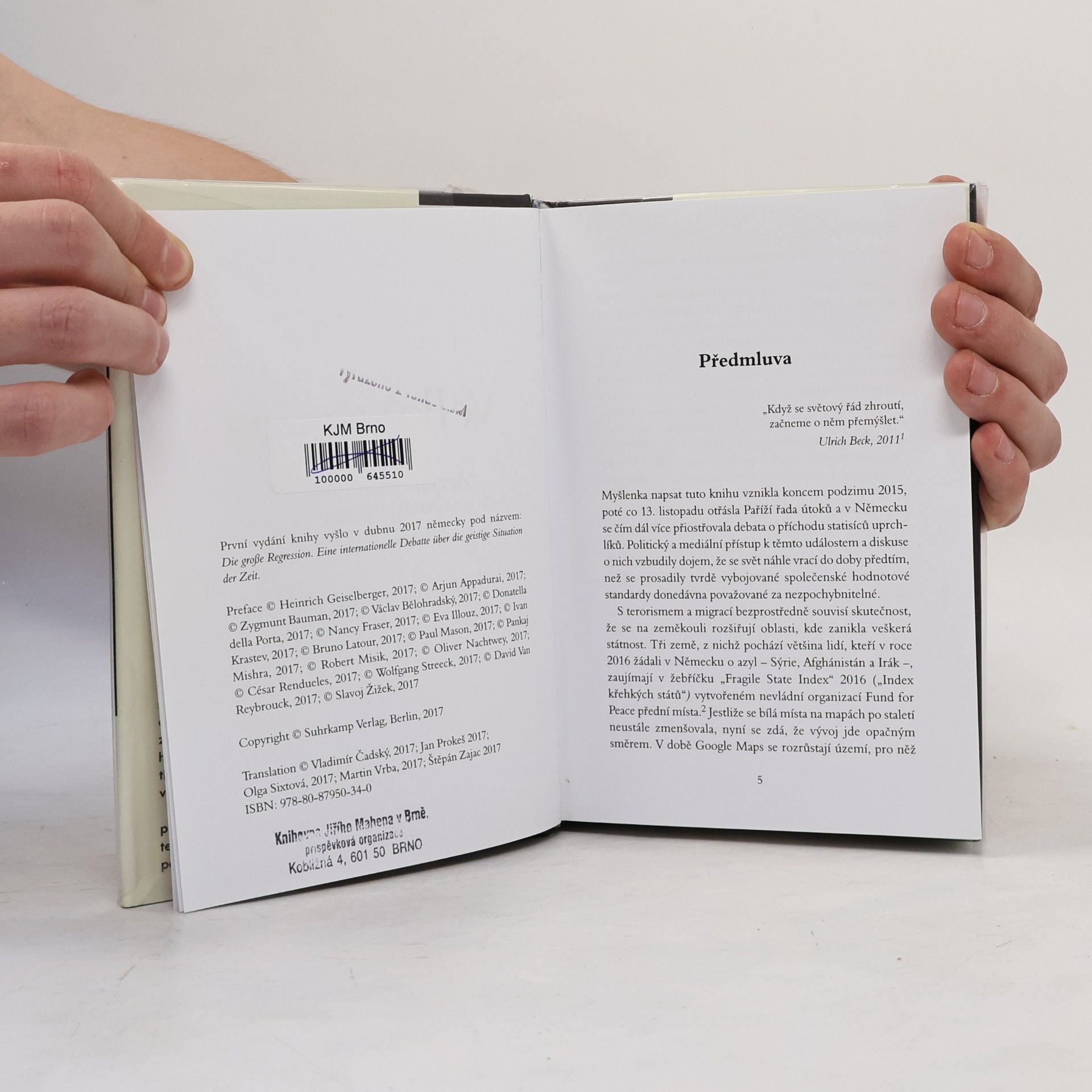 Autorenkollektiv Velký regres: Mezinárodní rozprava o duchovní situaci dneška