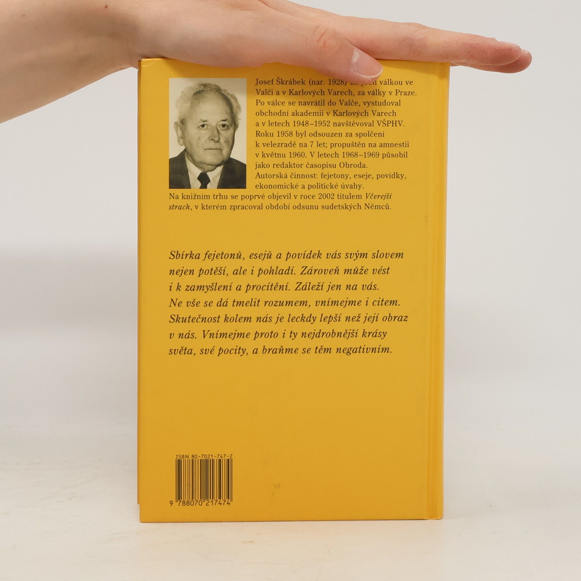 Josef Škrábek Pohladit slovem