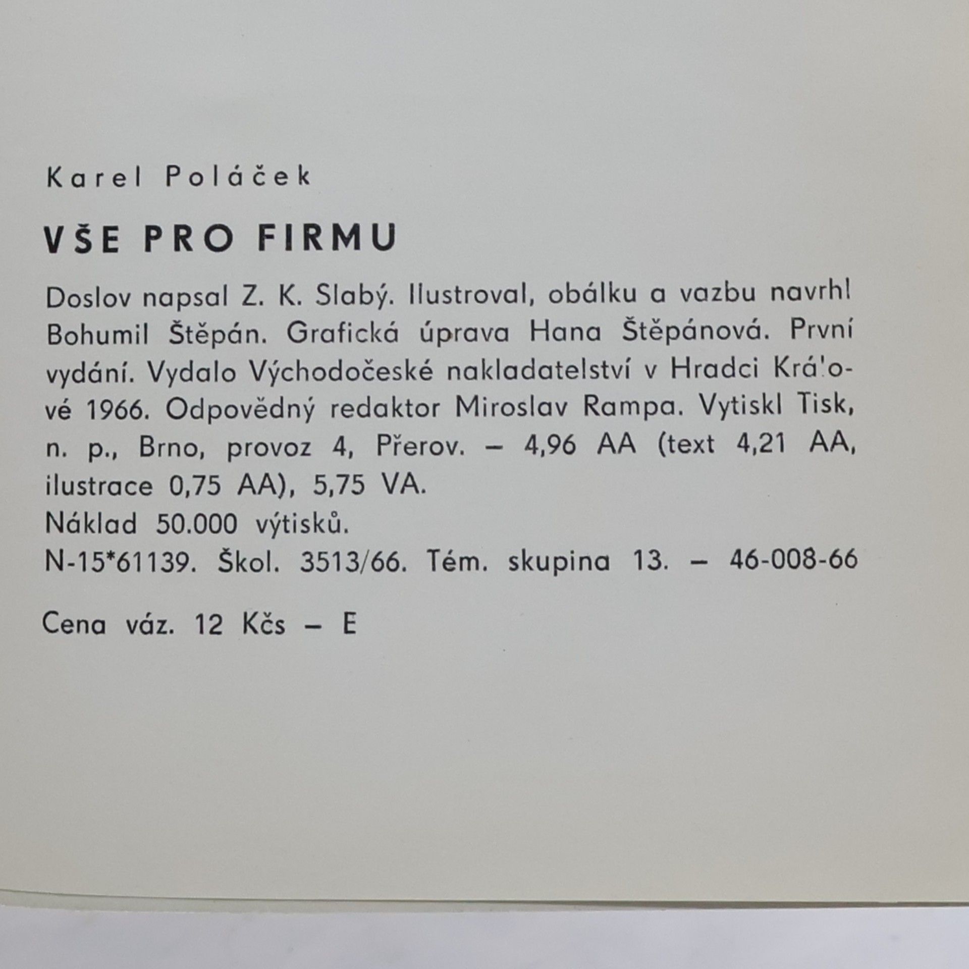 Karel Poláček Vše pro firmu
