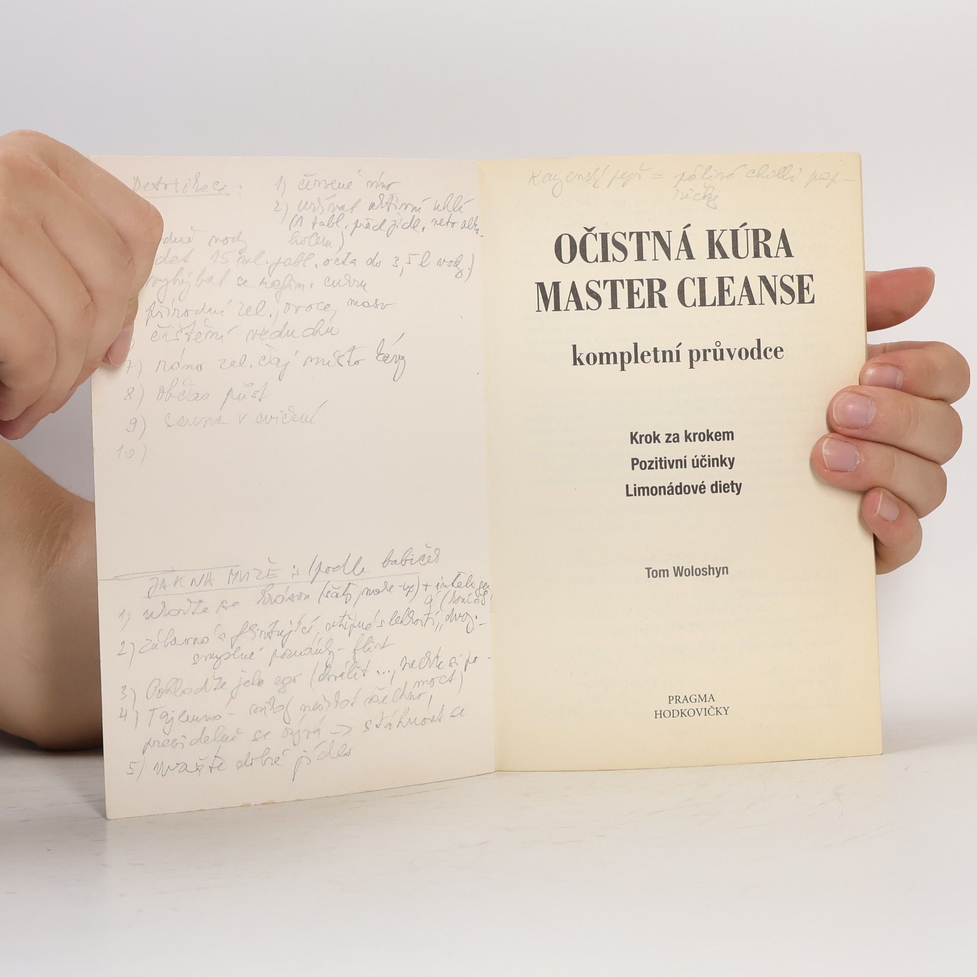 Tom Woloshyn Očistná kúra Master Cleanse: Kompletní průvodce: Krok za krokem, pozitivní účinky, limonádové diety