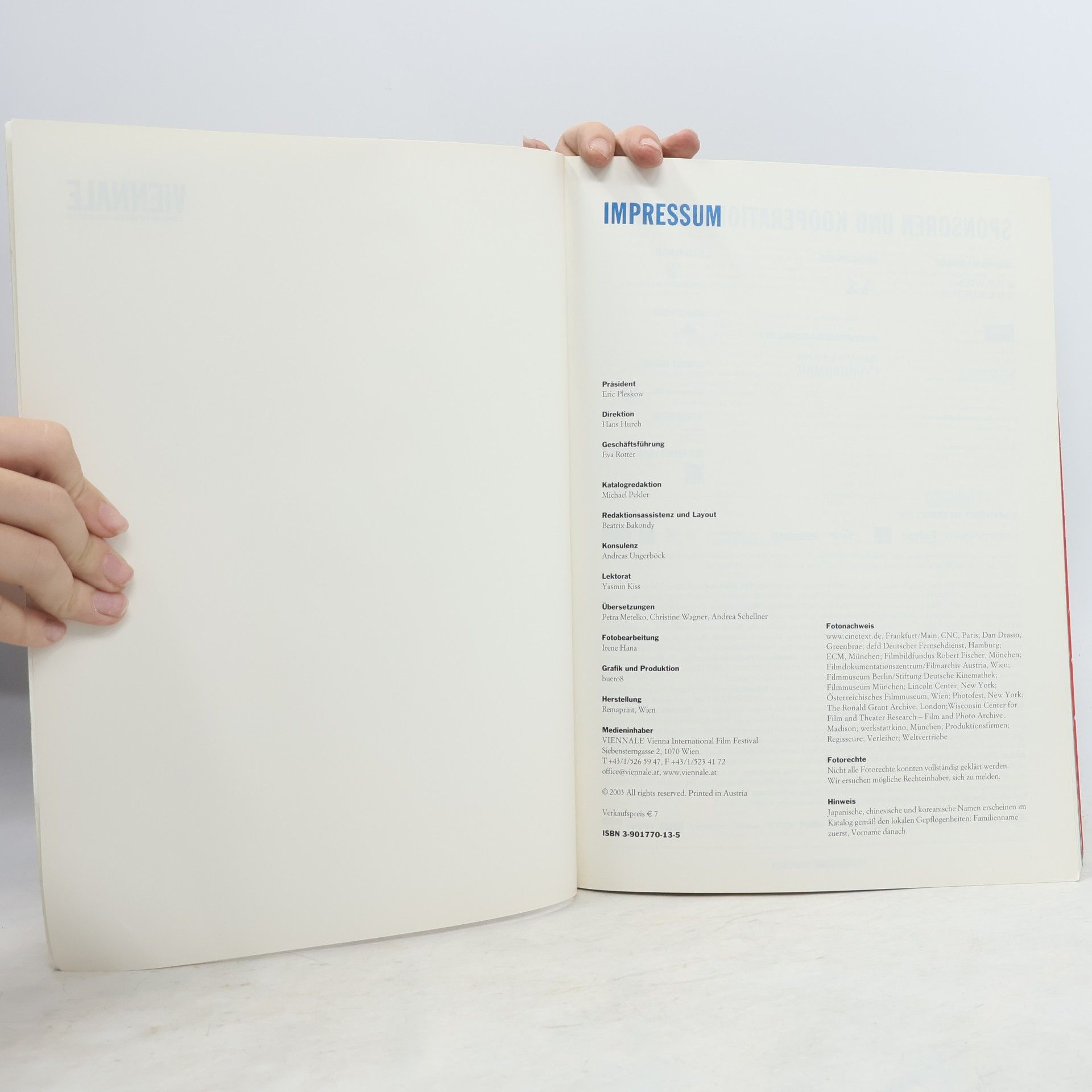 Various authors Viennale V'03