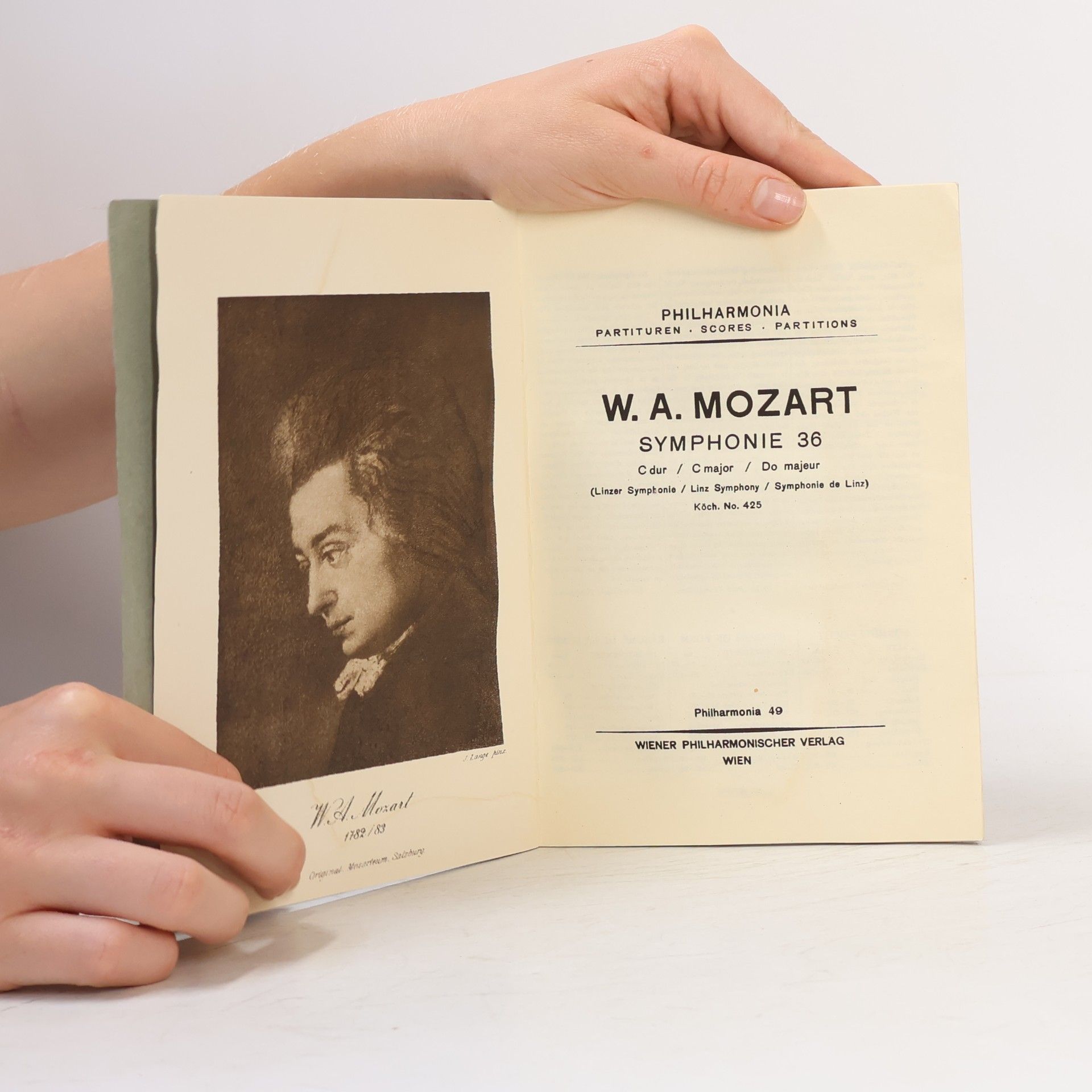 Wolfgang Amadeus Mozart Mozart Symphonie C dur - C major - Do majeur. Jupiter. Köch. No 425