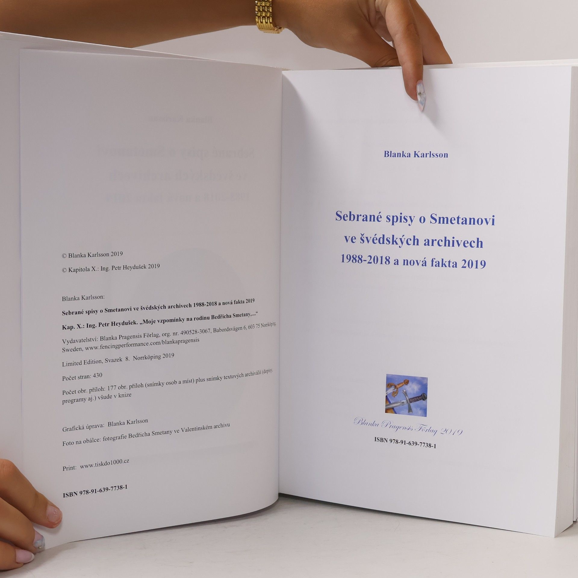 Blanka Karlsson Sebrané spisy o Smetanovi ve švédských archivech 1988-2018 a nová fakta 2019