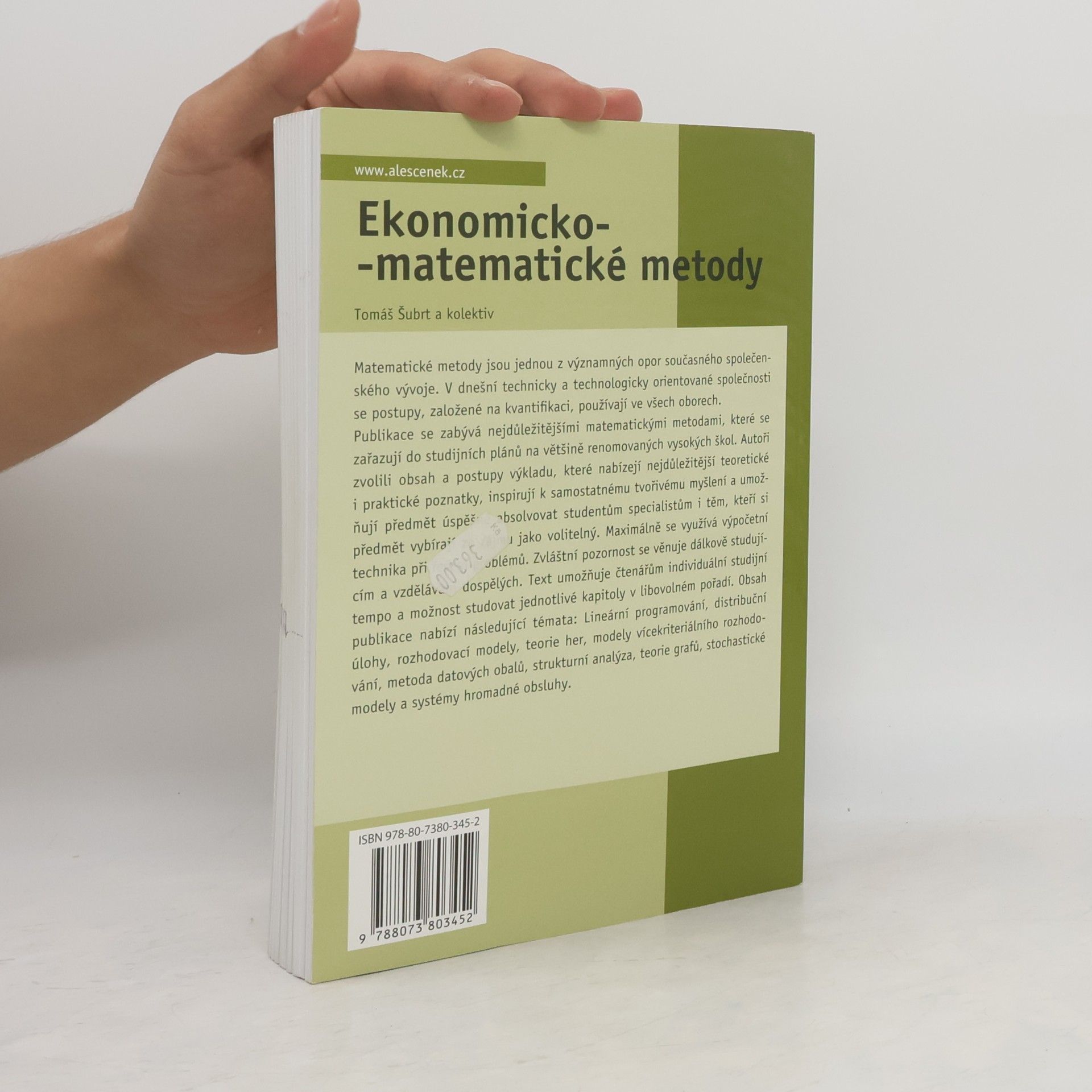 Tomáš Šubrt Ekonomicko-matematické metody