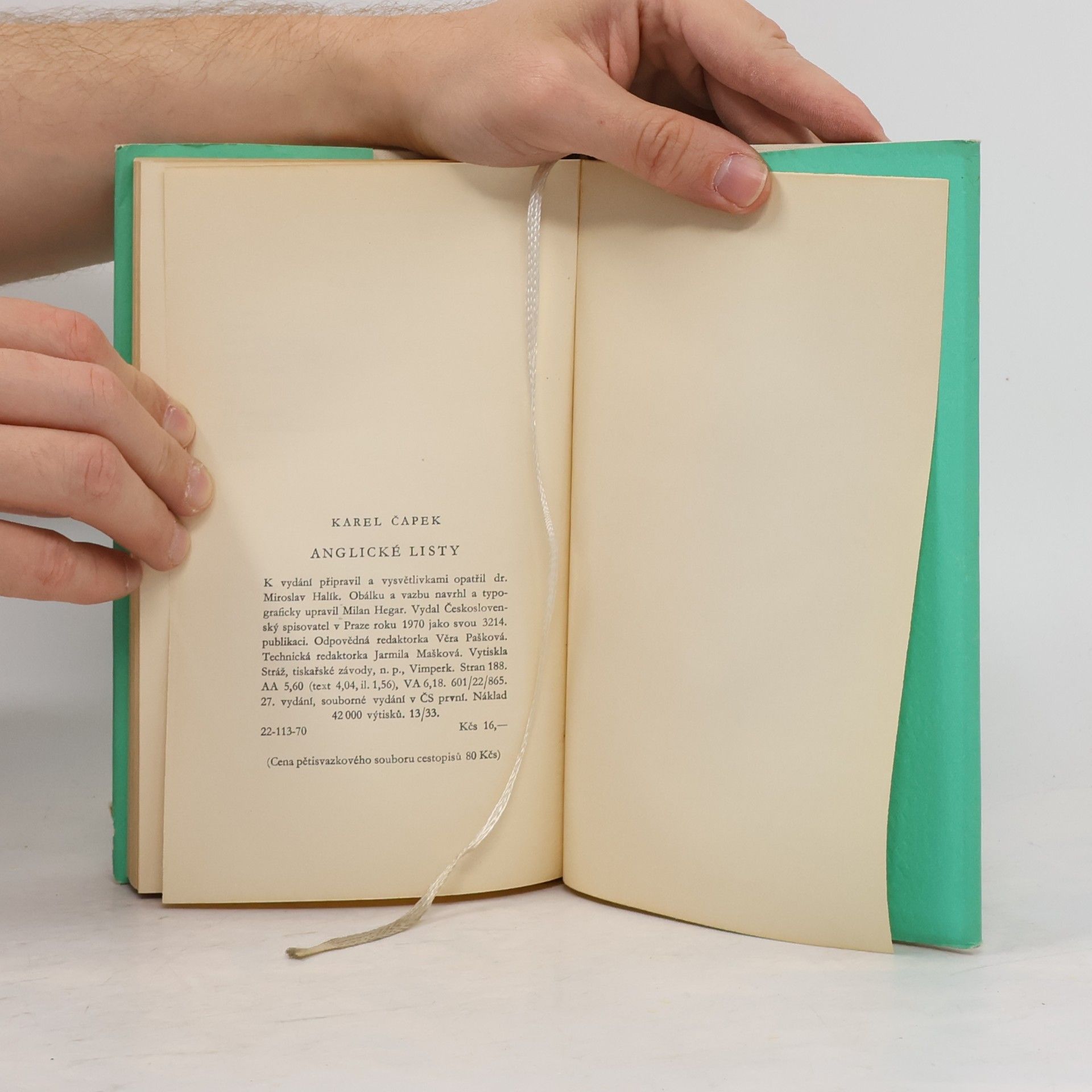 Karel Čapek Anglické listy