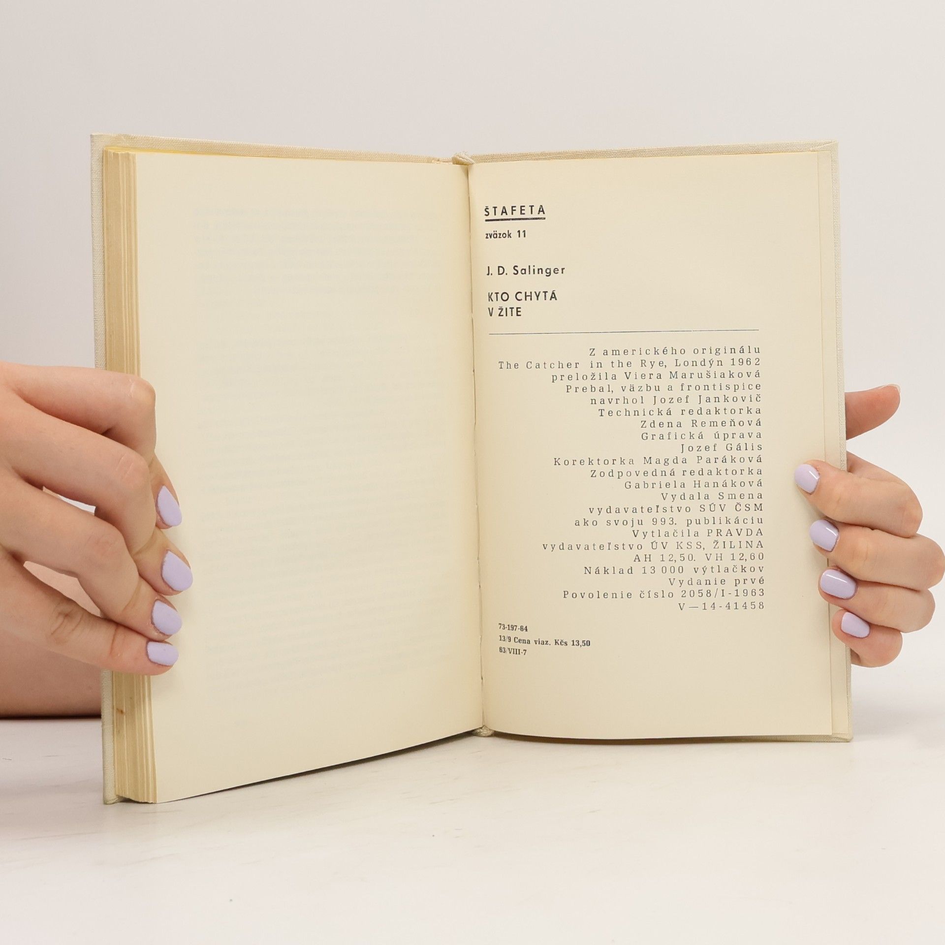 J. D. Salinger Kto chytá v žite