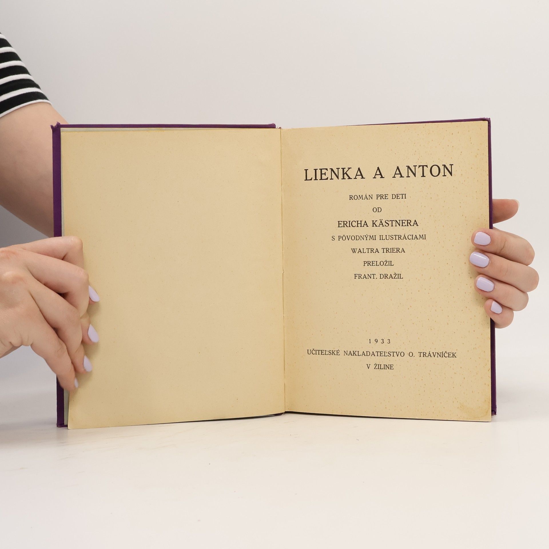 Erich Kästner Lienka a Anton