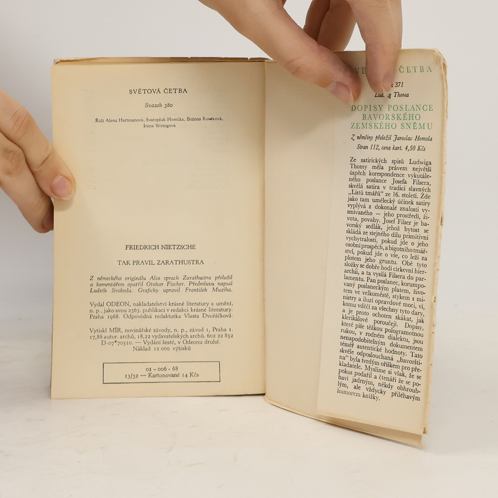 Friedrich Nietzsche Tak pravil Zarathustra
