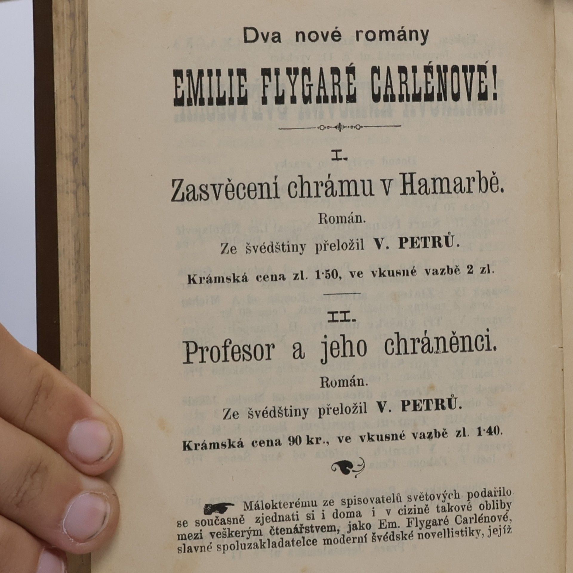 Vlček V. Samohrady I.