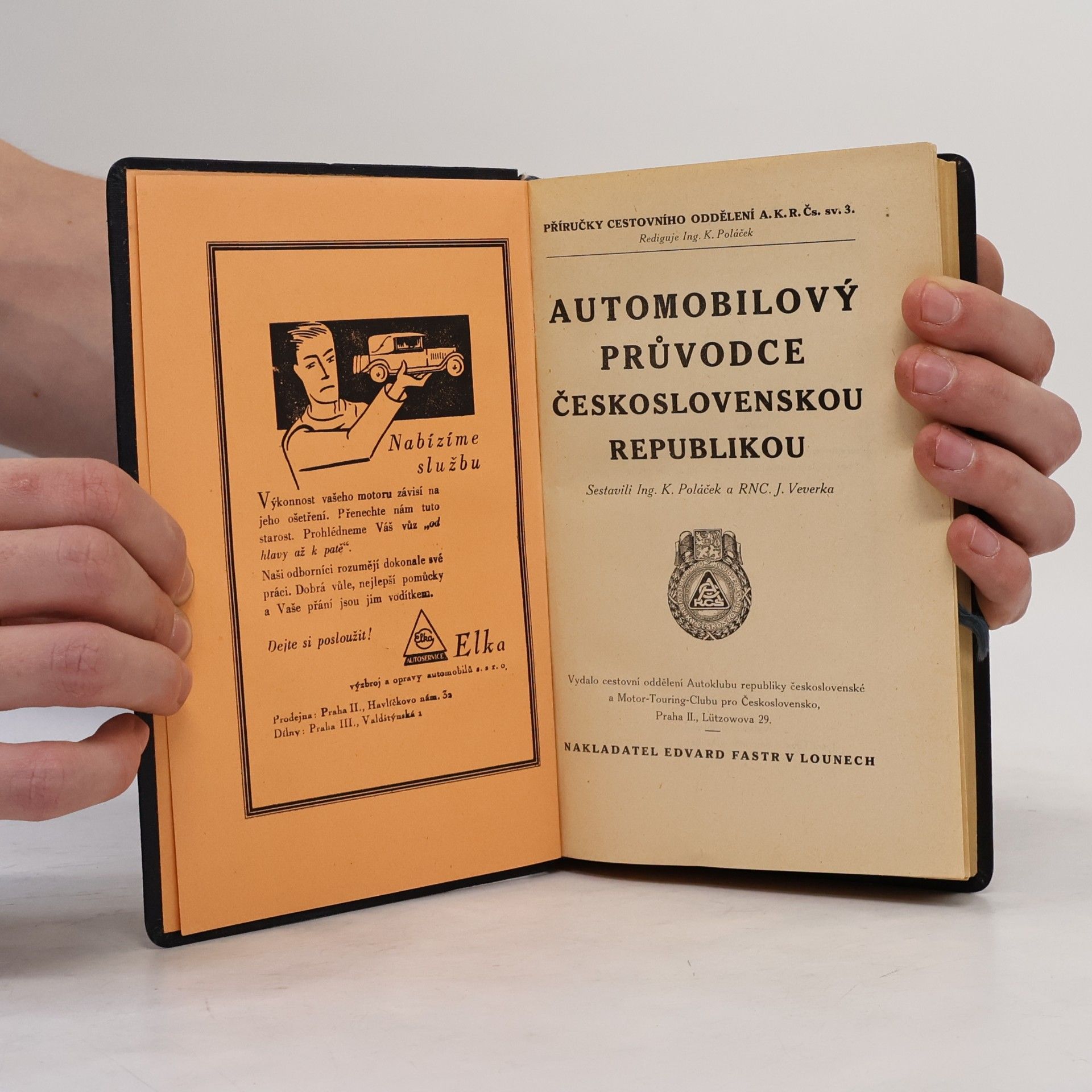 K. Poláček Automobilový průvodce Československou republikou