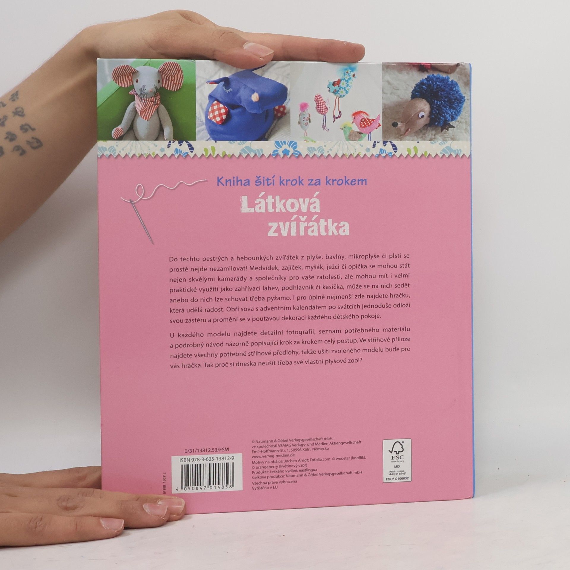 Rabea Rauer Kniha šití krok za krokem. Látková zvířátka