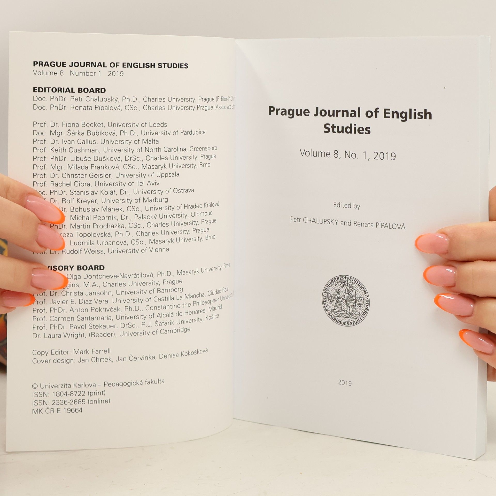 Various authors Prague Journal of English Studies 8/1